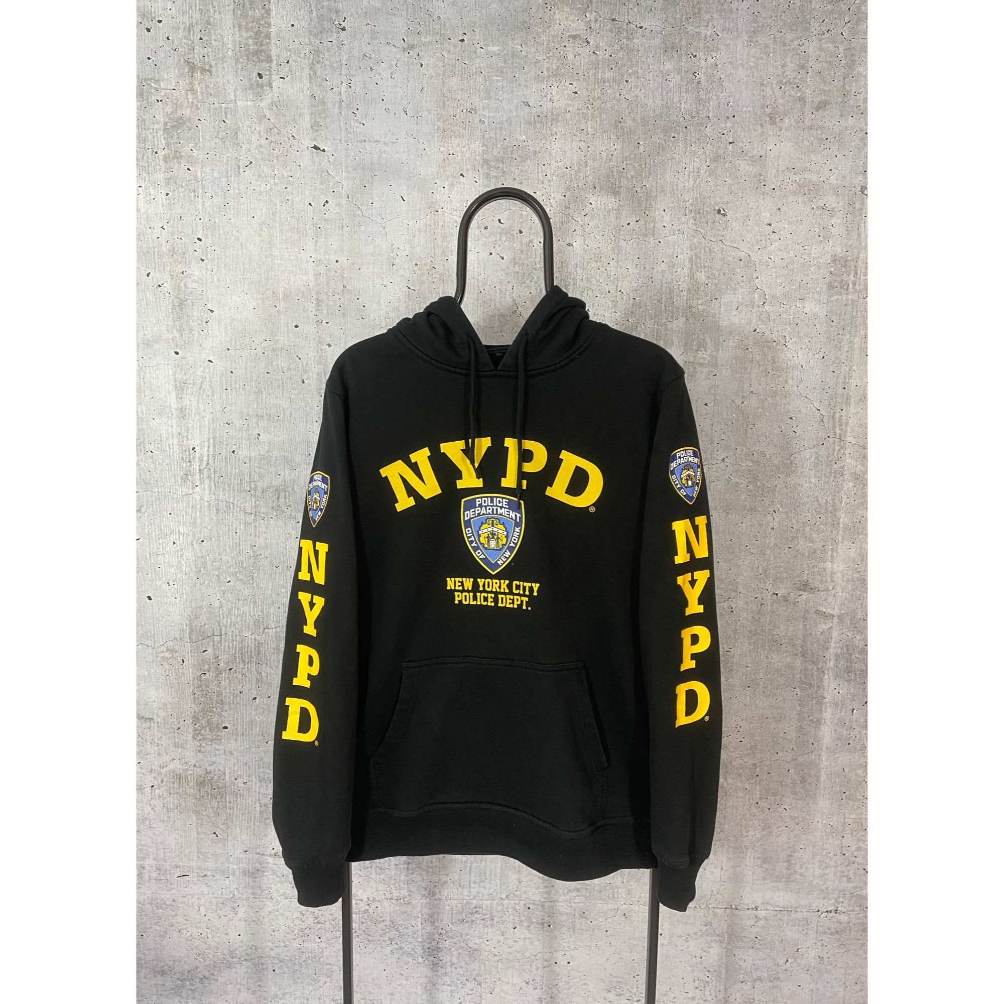 I Love NY × Vintage Vintage NYPD New York Police Black Hoodie Men's Pullover Hoo Size US L / EU 52-54 / 3 - 1 Thumbnail