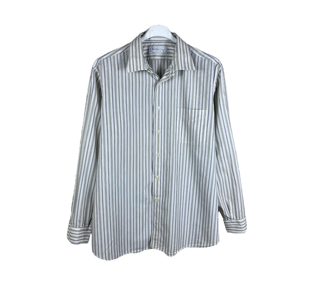 Burberry Vintage Burberrys of London archival striped button up shirt Size US L / EU 52-54 / 3 - 1 Thumbnail