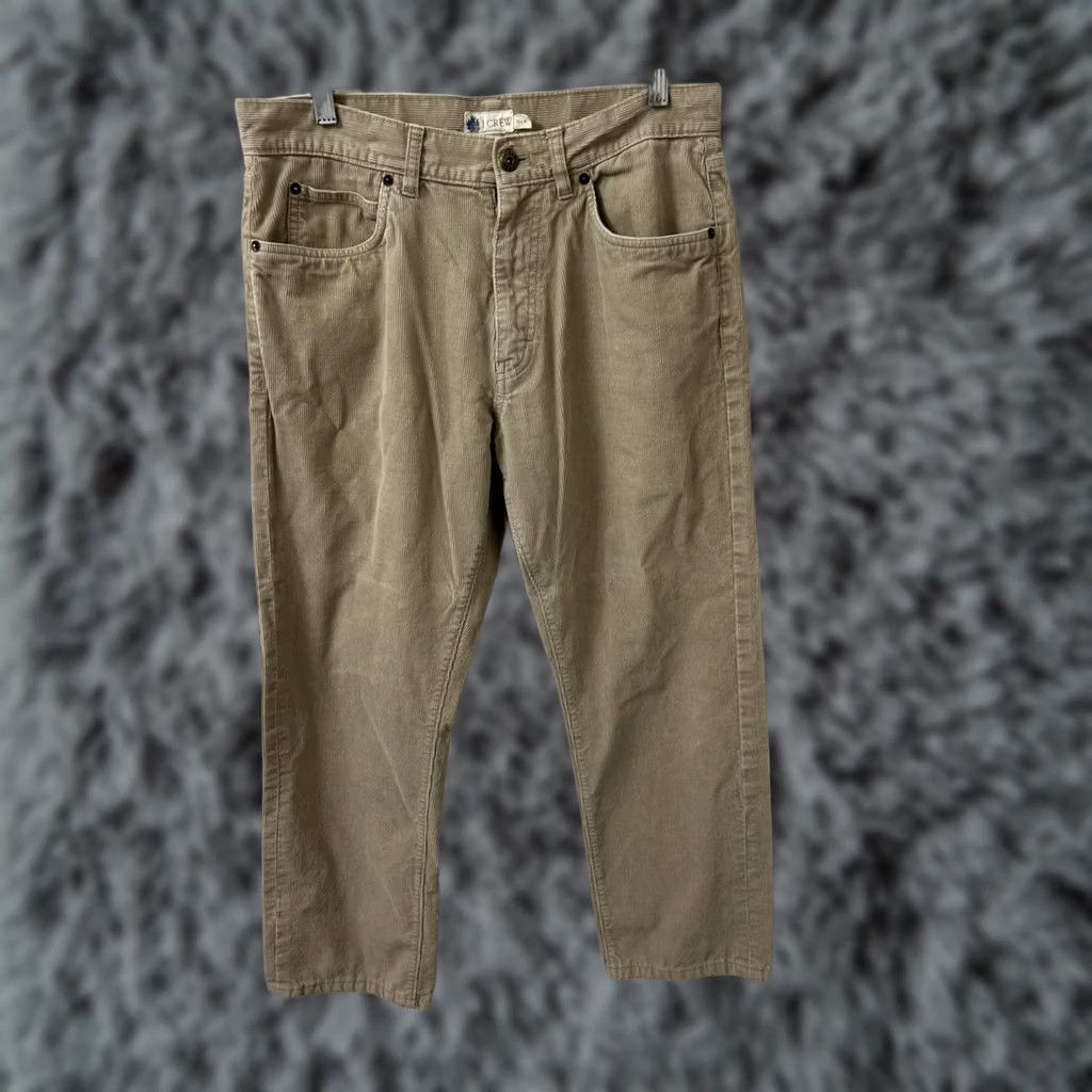 Vintage VTG J Crew Corduroy Pants Mens 32x27 Tan Beige Straight Leg Holiday 09 Y2K Size US 32 / EU 48 - 1 Thumbnail