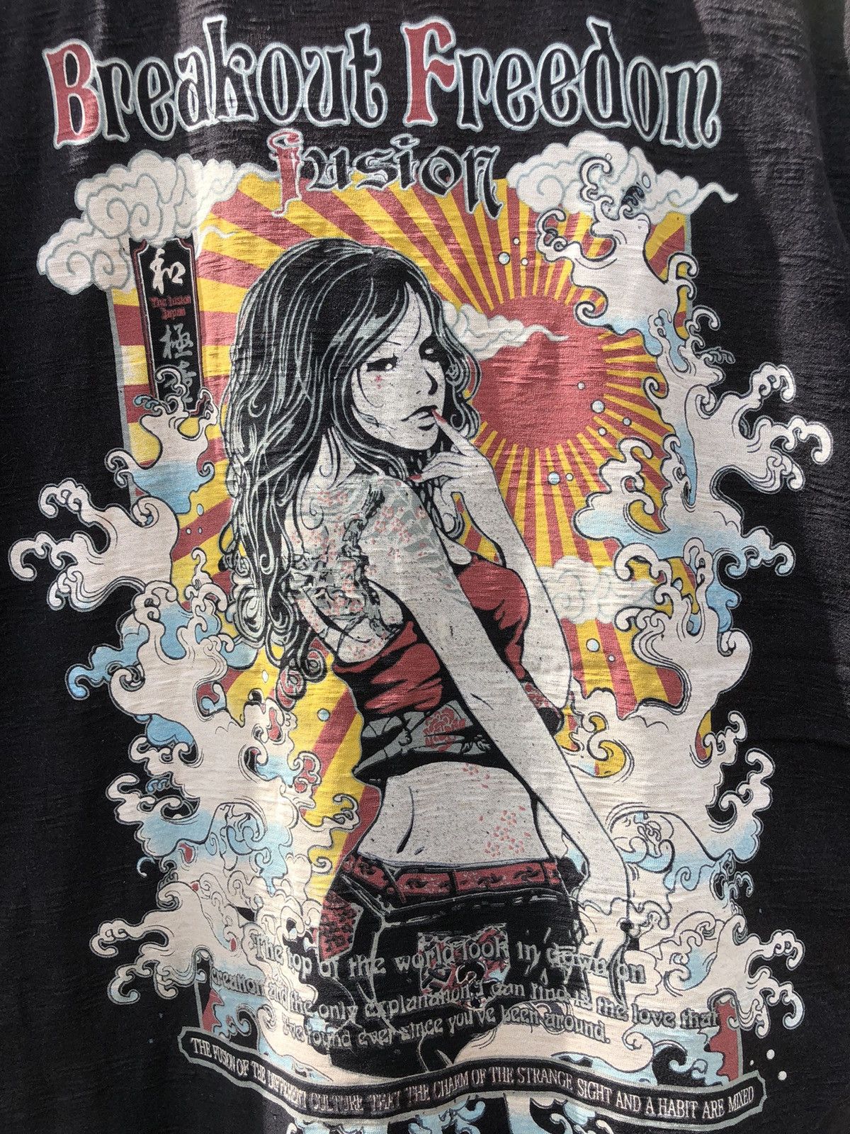 🔥Vintage🔥90s Bullet Noise Fusion Japan Sexy Girl Tshirts