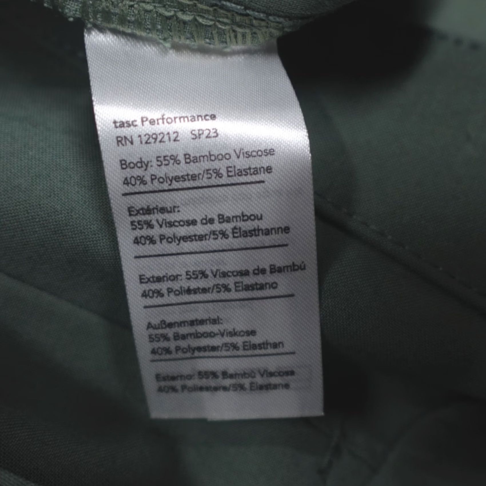 Olive Tasc Motion Pants Tailored Fit Lightweight DWR Olive Men's 34x34 Cargo? Size US 34 / EU 50 - 4 Thumbnail