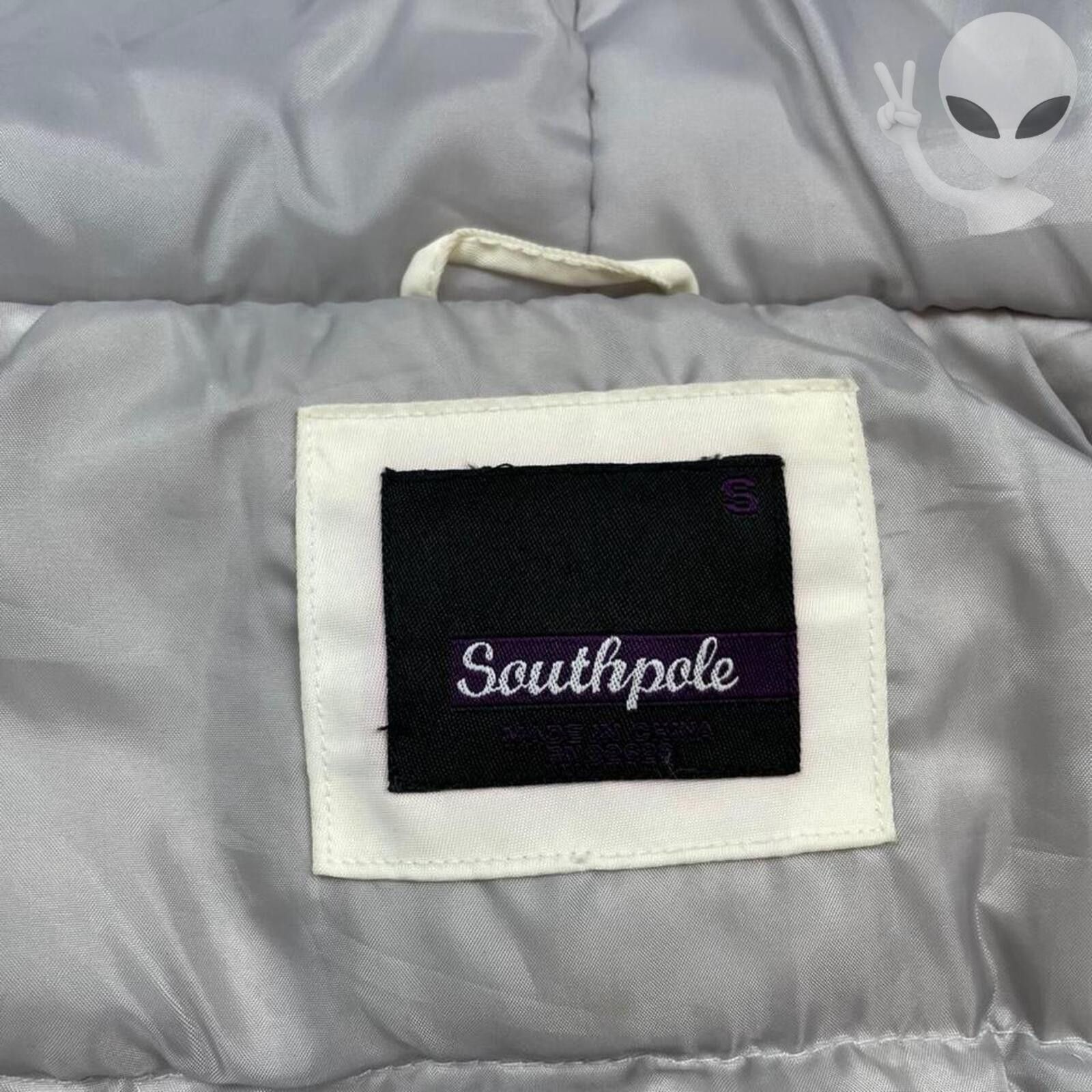 Southpole Southpole Medium White Down Puffer Jacket Fur Trim Hood Coat Size M / US 6-8 / IT 42-44 - 6 Thumbnail