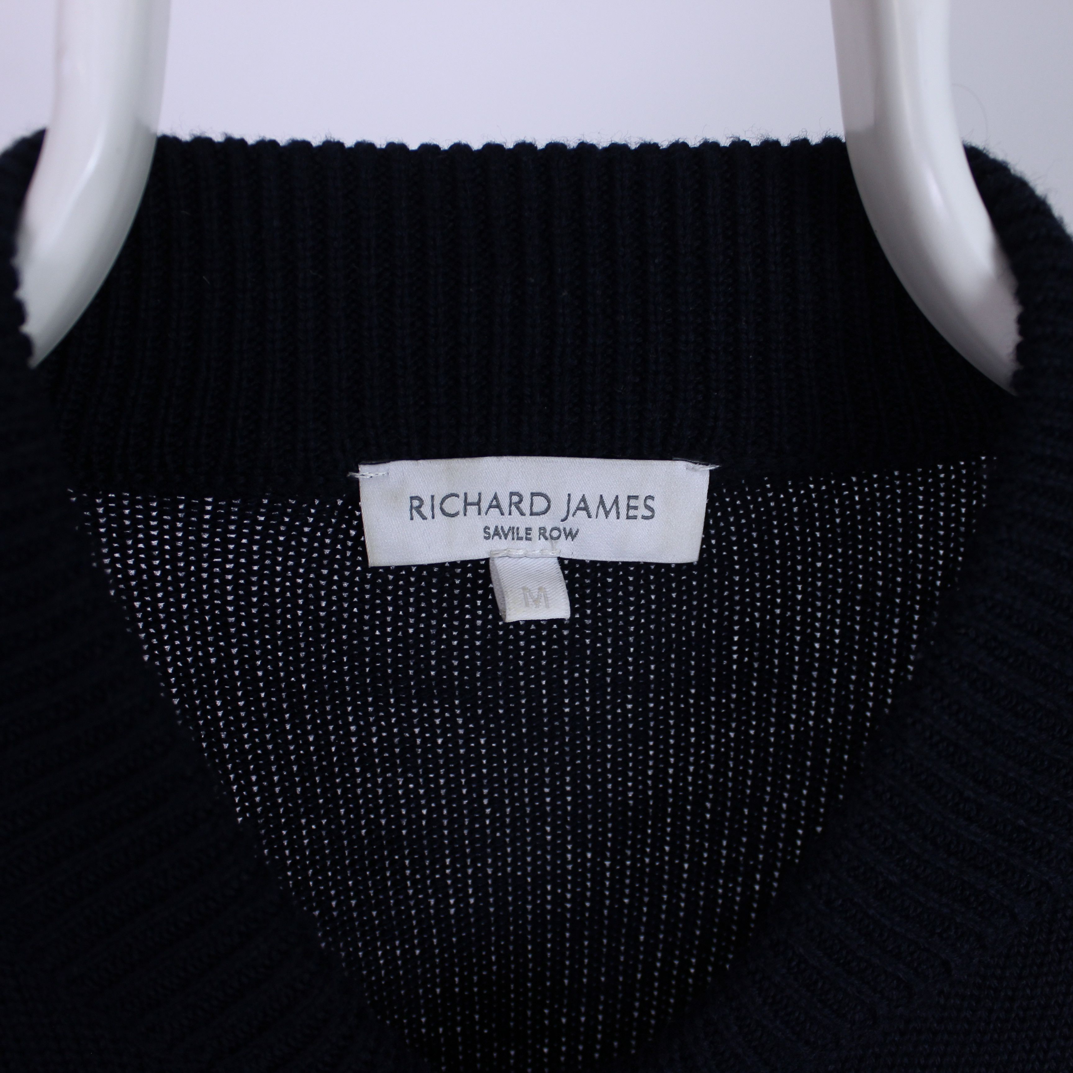 Richard James Richard James full zip sweater navy blue merino wool M L Size US M / EU 48-50 / 2 - 10 Thumbnail