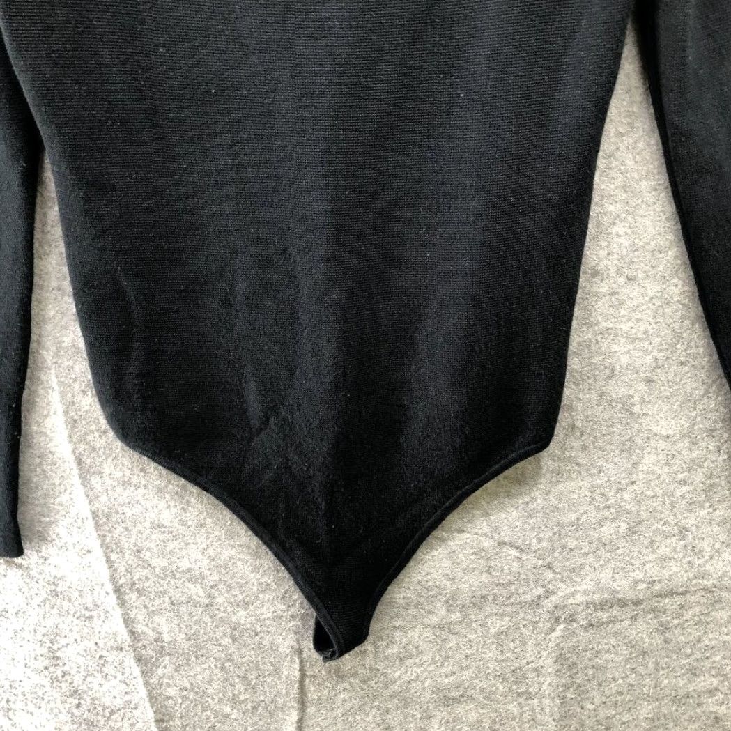 Abercrombie & Fitch Abercrombie & Fitch Bodysuit Womens M Black Knit Square Neck Sweater Size M / US 6-8 / IT 42-44 - 4 Thumbnail