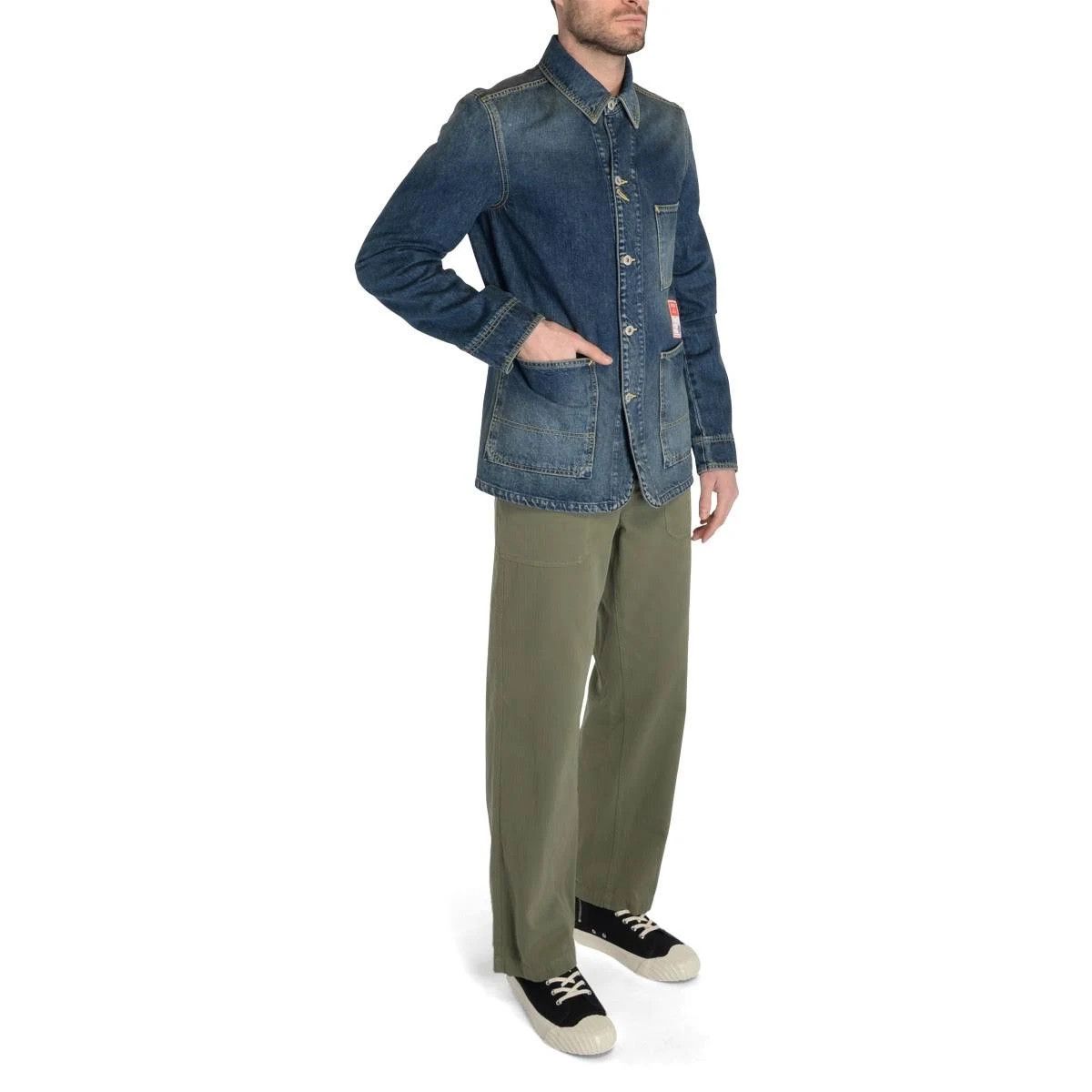Kenzo o1mris0824 Denim Jacket in Stone Blue Size US M / EU 48-50 / 2 - 6 Thumbnail