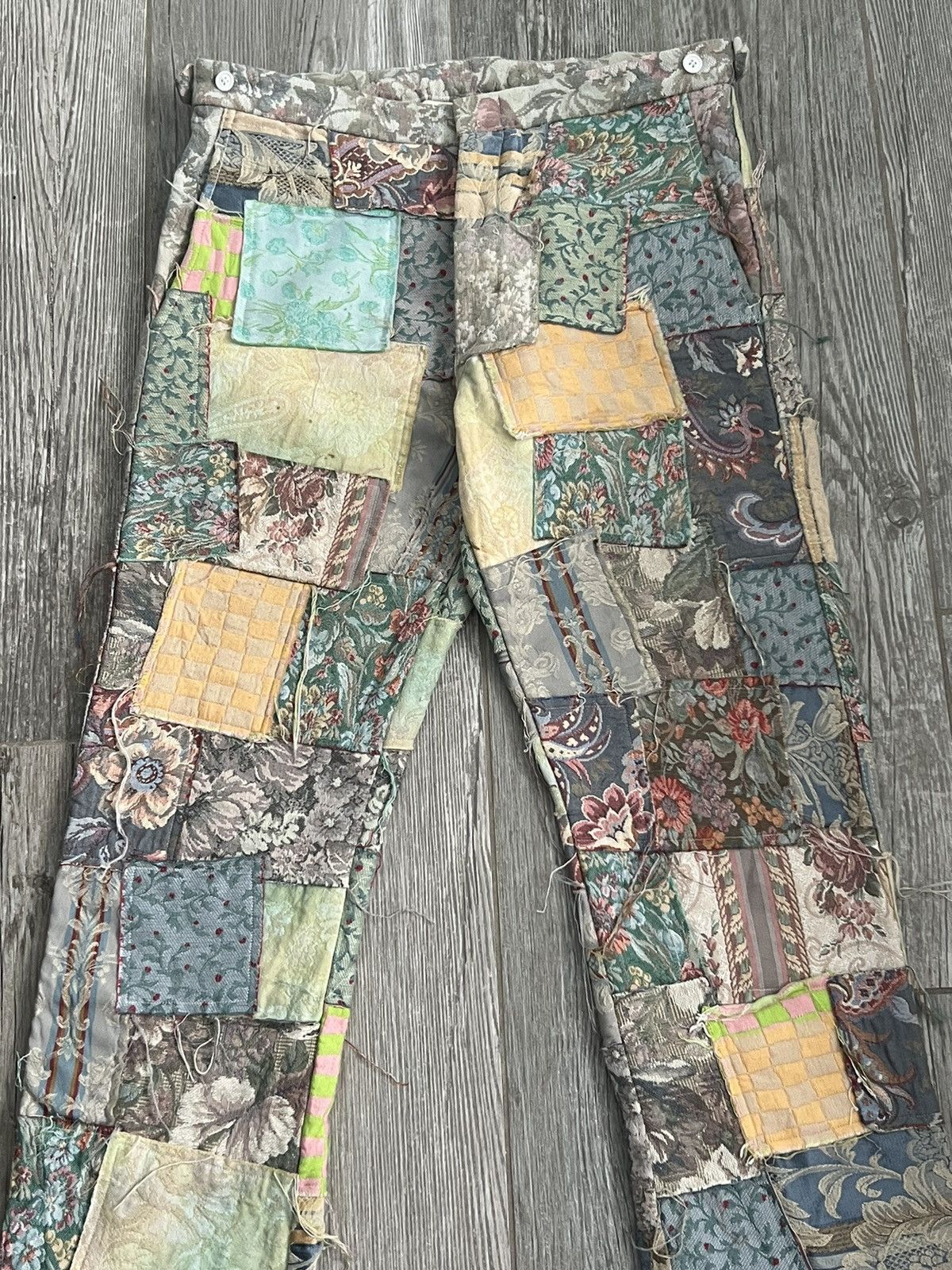 Comme des Garcons × Comme des Garcons Homme × Comme des Garcons Homme Plus 1999 Comme Des Garçons Homme Plus Gobelin Patchwork Pants Size US 32 / EU 48 - 5 Thumbnail