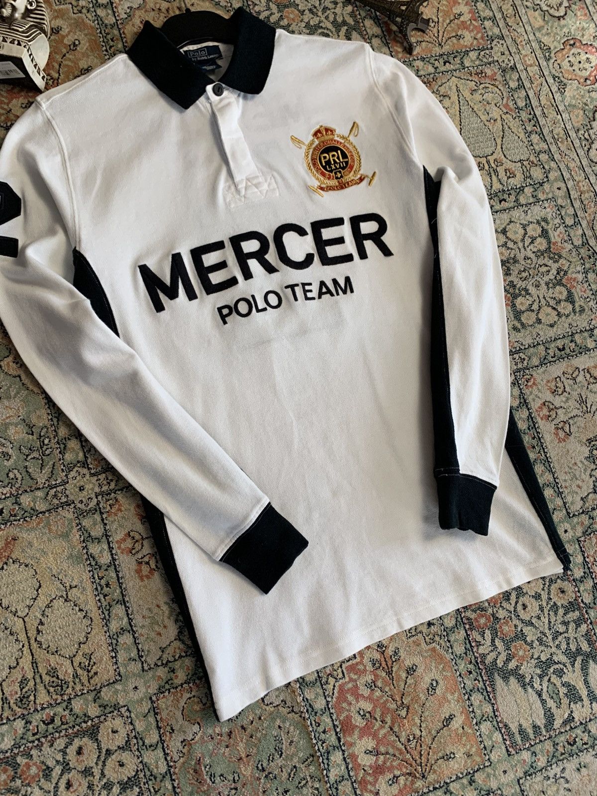 Polo Ralph Lauren × Ralph Lauren × Vintage Vintage Polo Ralph Lauren Mercer polo Rugby Long sleeve Size US S / EU 44-46 / 1 - 5 Thumbnail