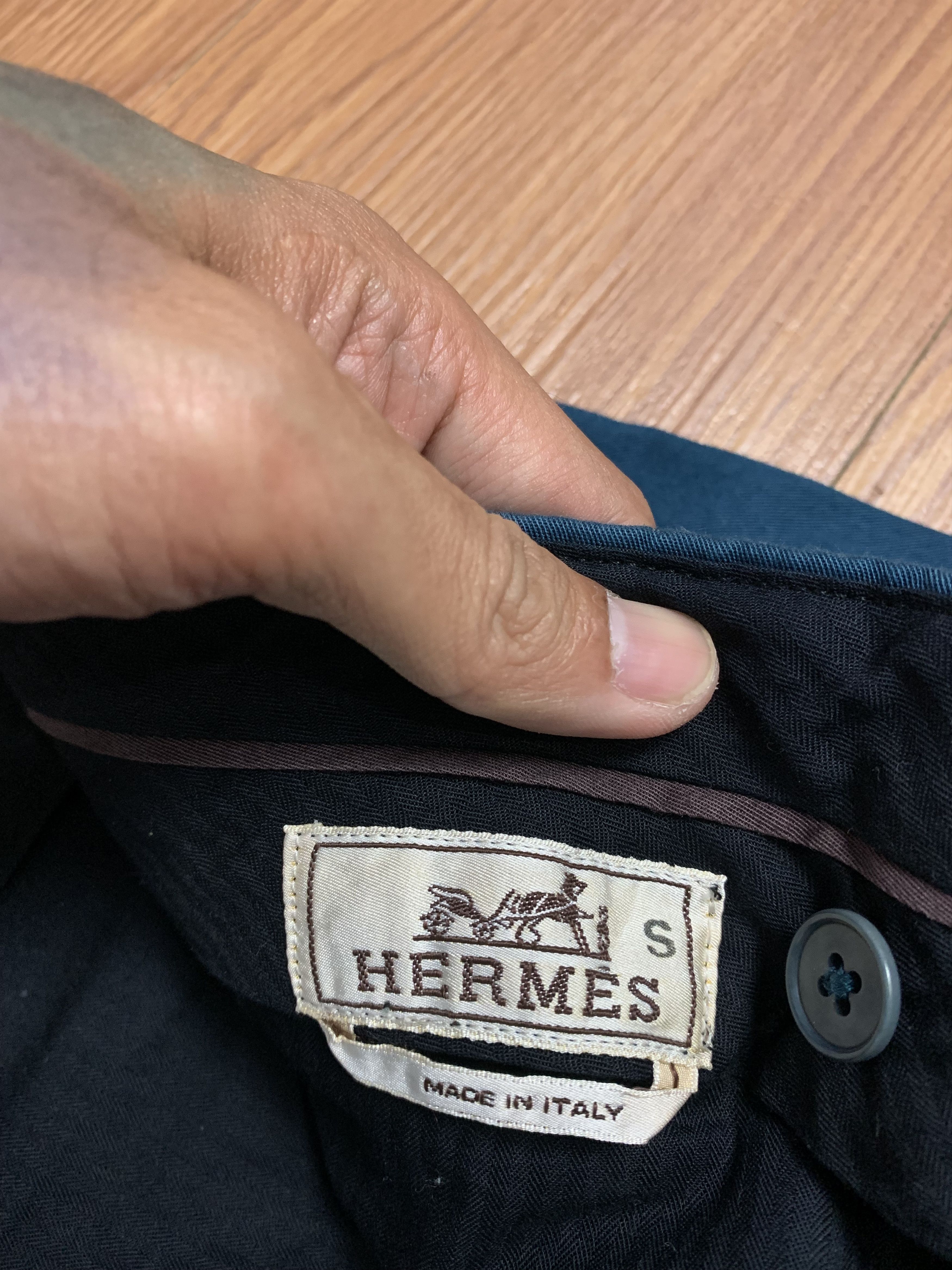 Hermes Vintage Hermes Waist Belted Trouser Size US 34 / EU 50 - 10 Thumbnail