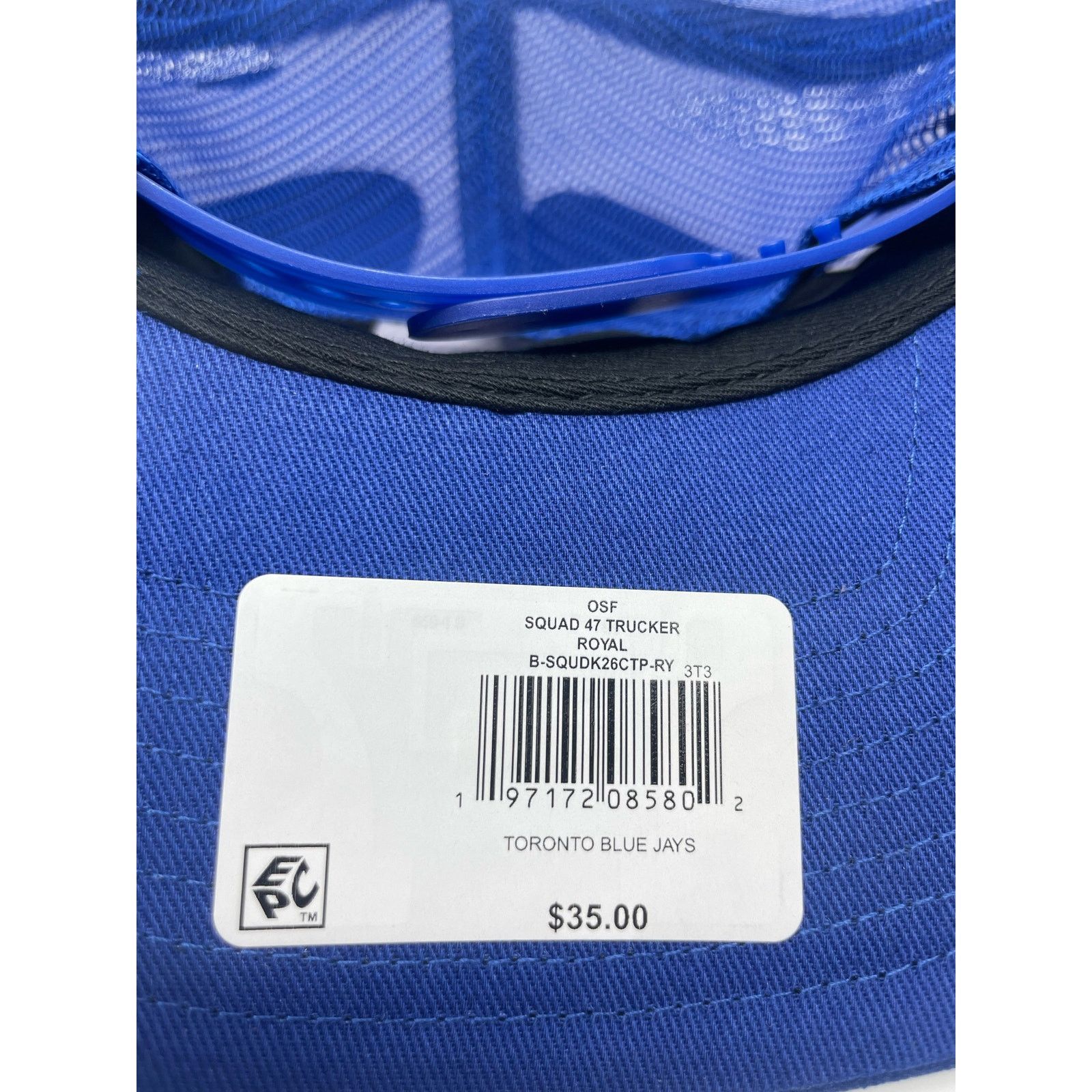 47 Brand Toronto Blue Jays 47 Hat Blue Adjustable Snapback Trucker Size ONE SIZE - 5 Thumbnail