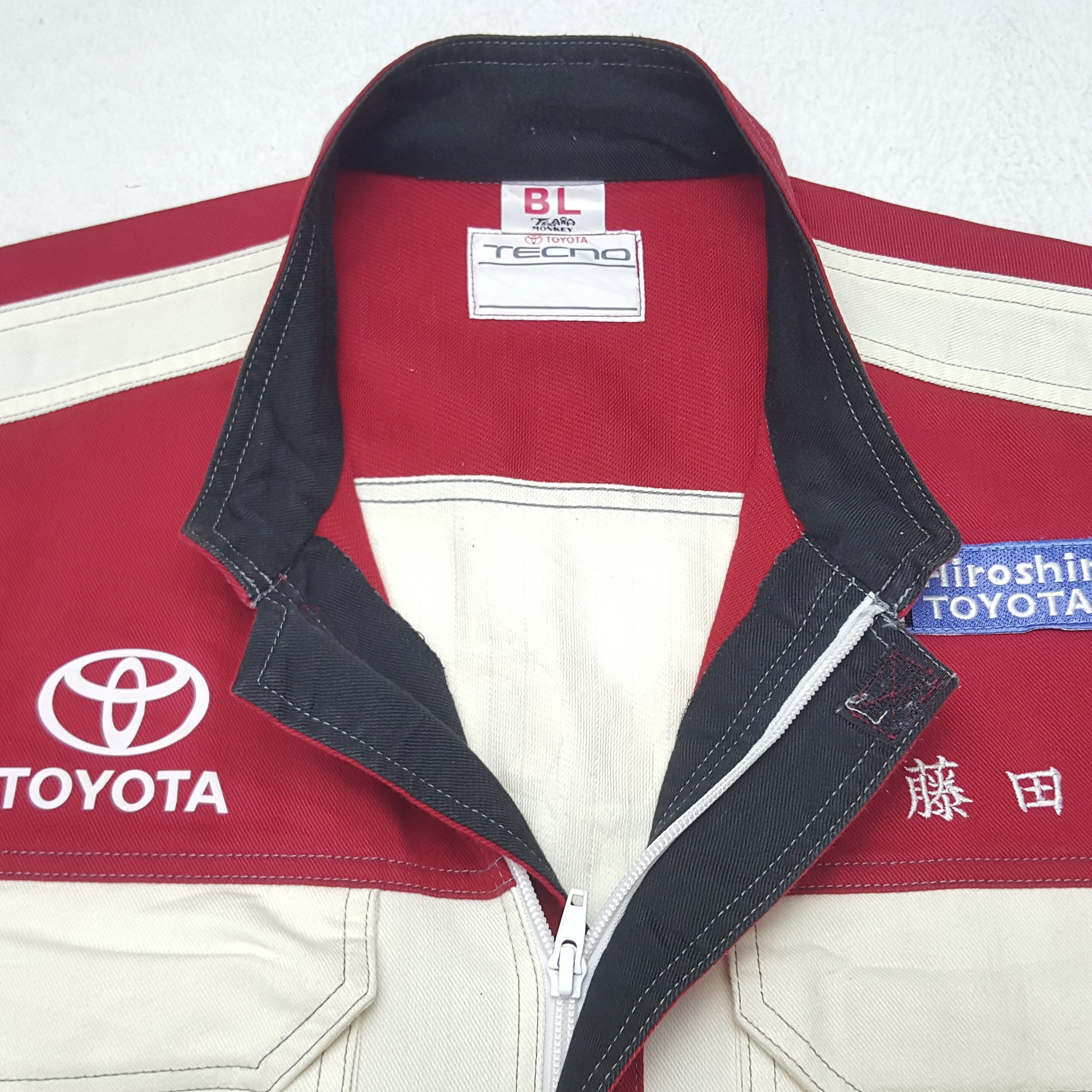 Japanese Brand × Vintage Vintage Toyota Racing Japan Coverall Jumpsuit Jacket Size US L / EU 52-54 / 3 - 8 Thumbnail