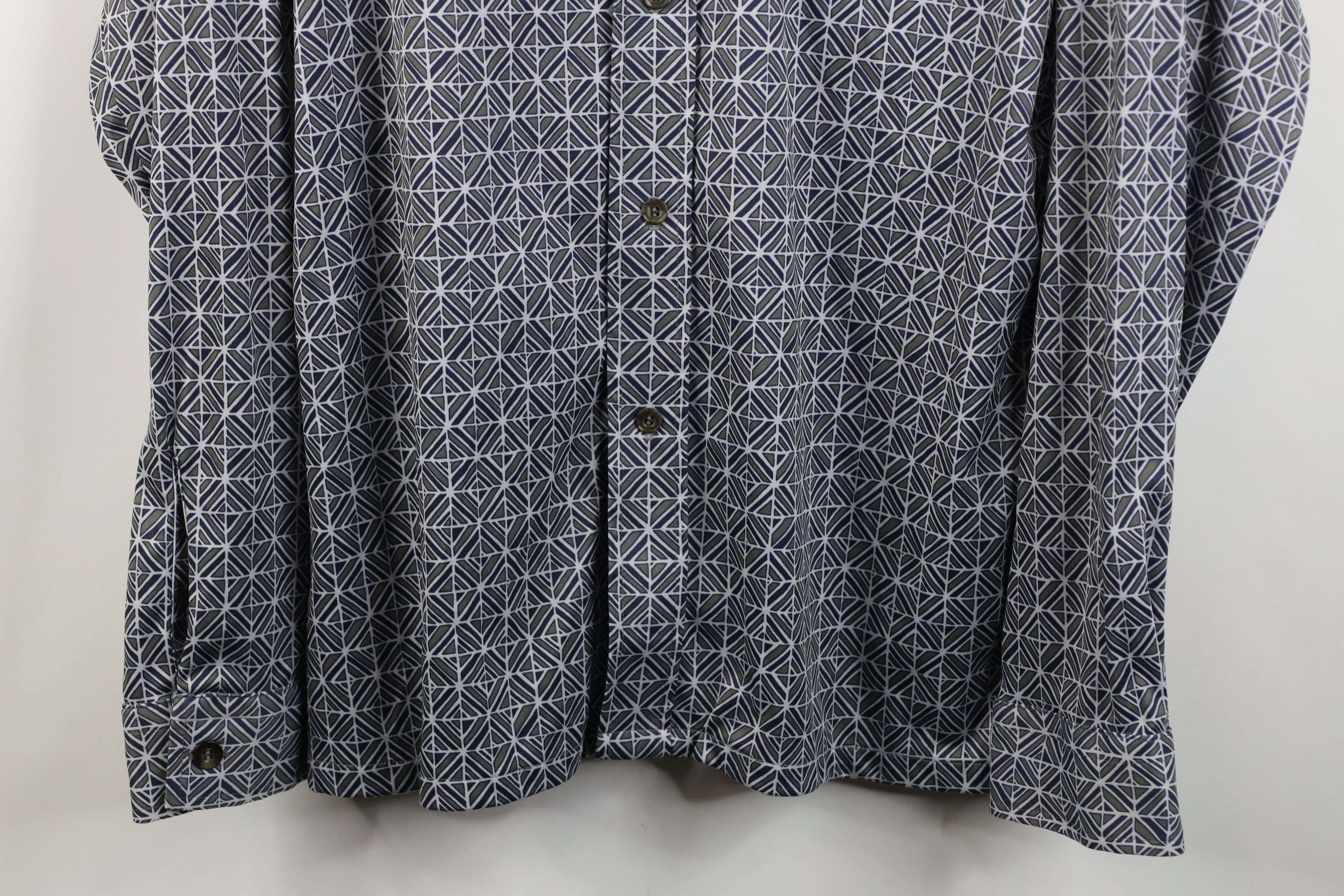 Vintage Vintage 70s Streetwear Dagger Collar Knit Button Shirt USA Size US L / EU 52-54 / 3 - 3 Thumbnail