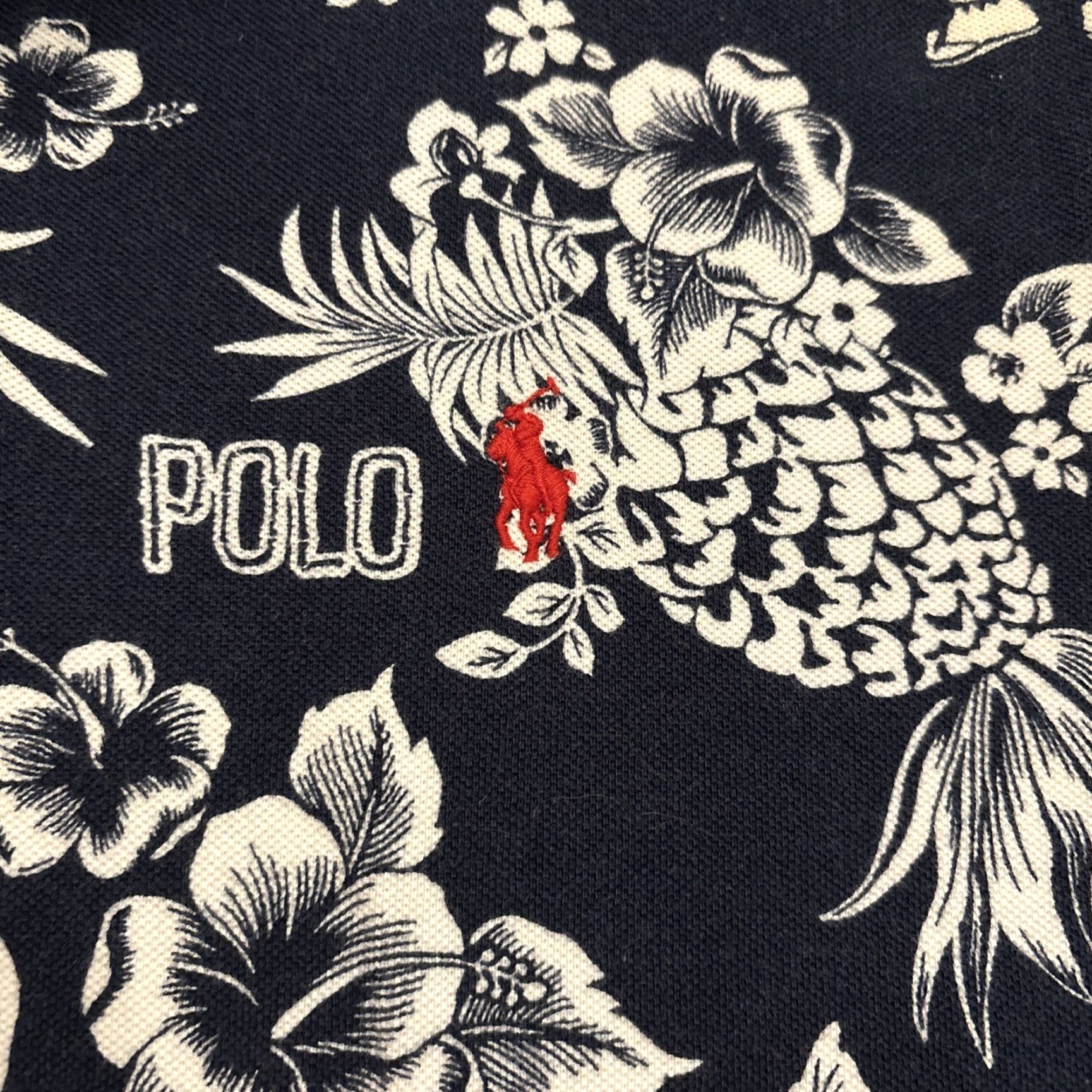 Ralph Lauren VINTAGE Polo Ralph Lauren Bear Polo Shirt Adult Large Blue Rare Pineapple Mens Size US L / EU 52-54 / 3 - 2 Thumbnail
