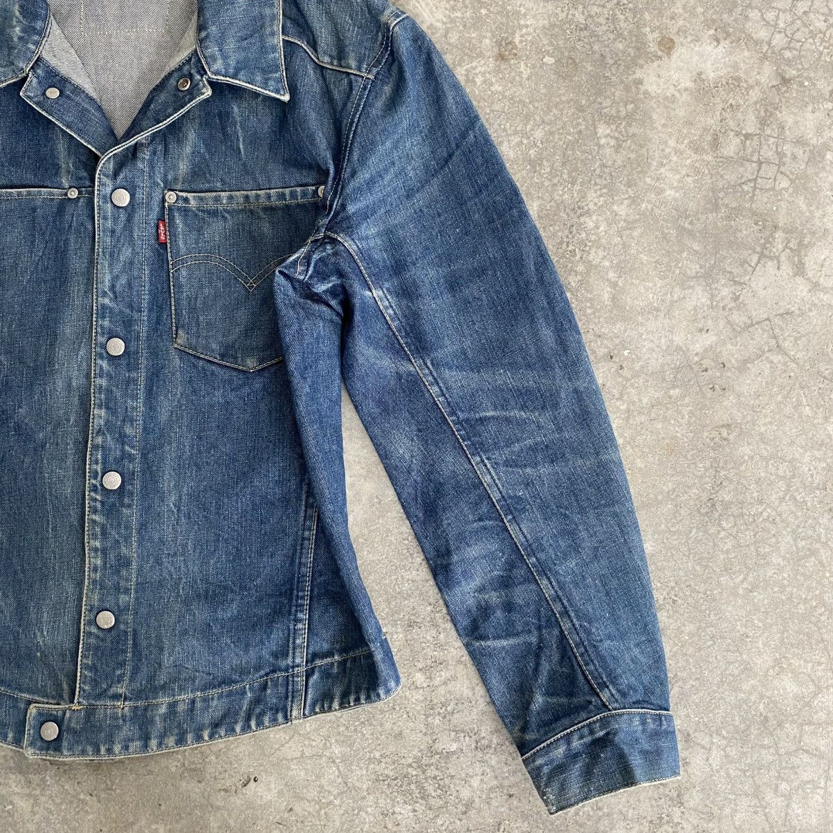Levi's Vintage 2000’s Levis Engineered Faded Honeycomb Denim Jacket Size US M / EU 48-50 / 2 - 6 Thumbnail