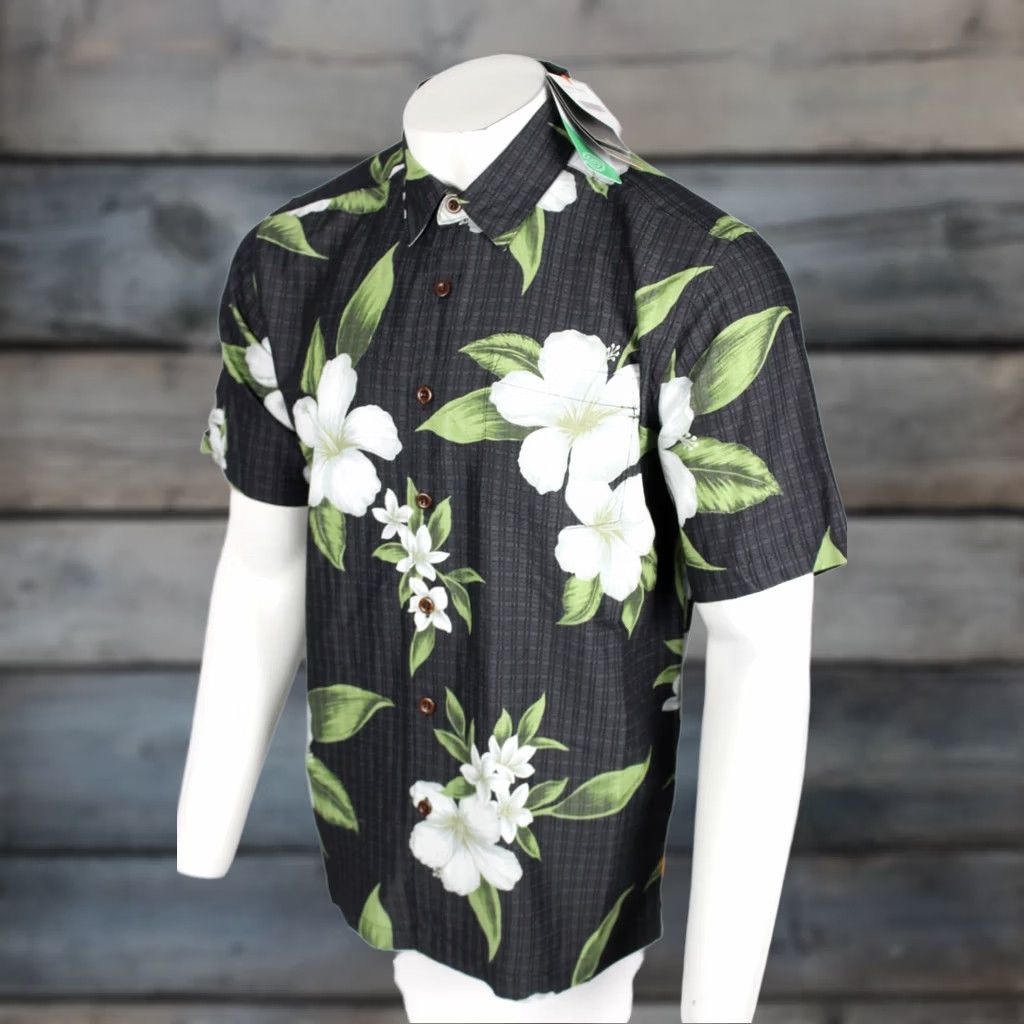 Quiksilver Quiksilver Men's Waterman Black Paper Outer Reef Button Shirt M Floral Print Size US M / EU 48-50 / 2 - 1 Thumbnail