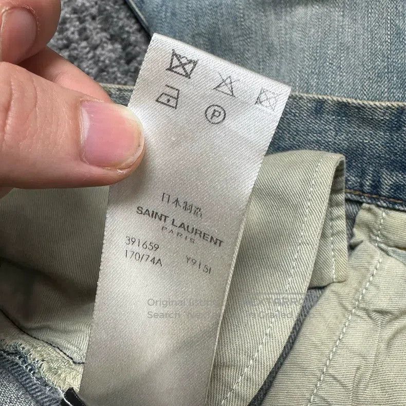 Saint Laurent Paris Saint Laurent Paris Cut and Washed Destroyed Denim Long Pa Size US 30 / EU 46 - 4 Thumbnail