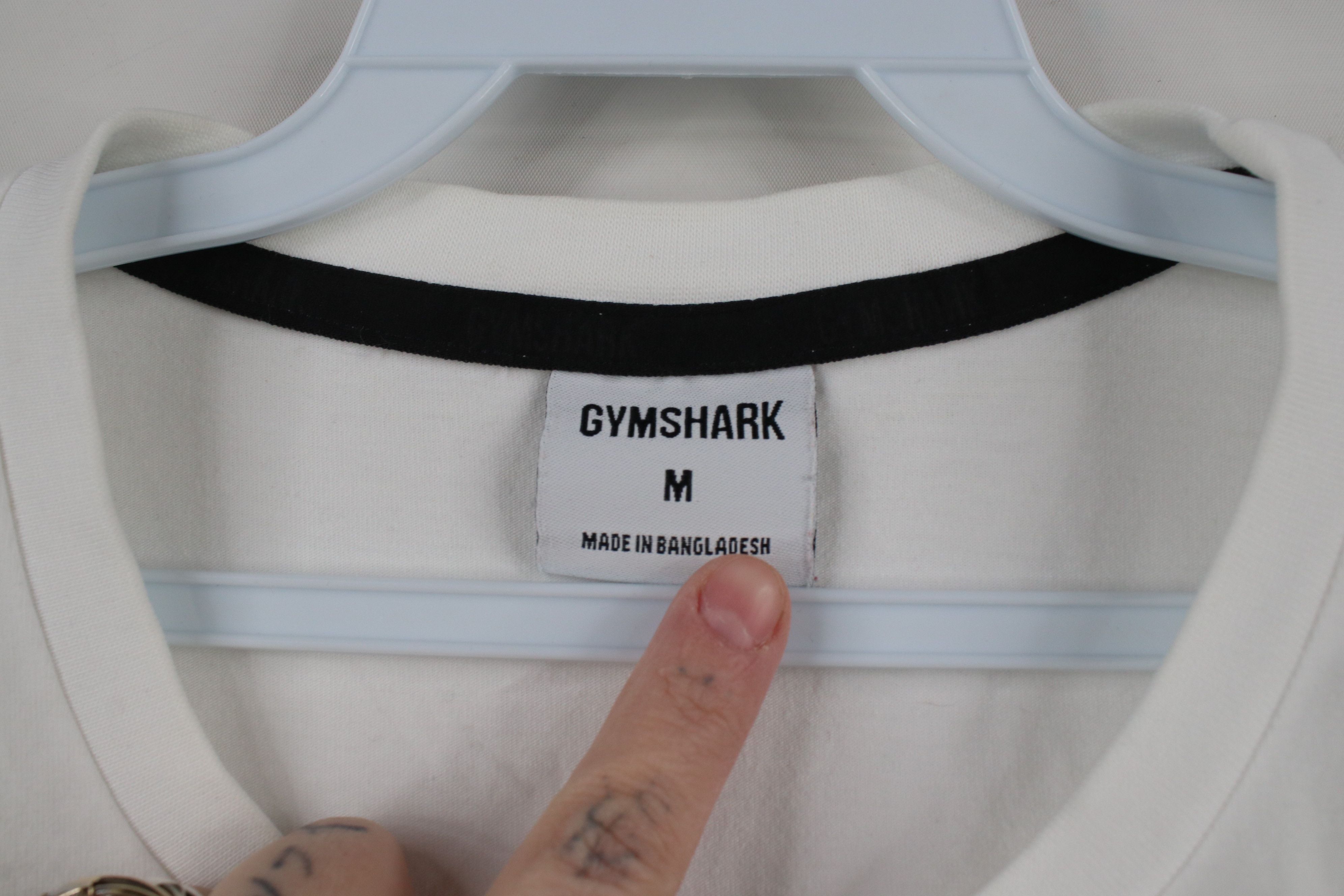 Gymshark × Vintage Gymshark Essential Oversized Short Sleeve T-Shirt White Size US M / EU 48-50 / 2 - 8 Thumbnail
