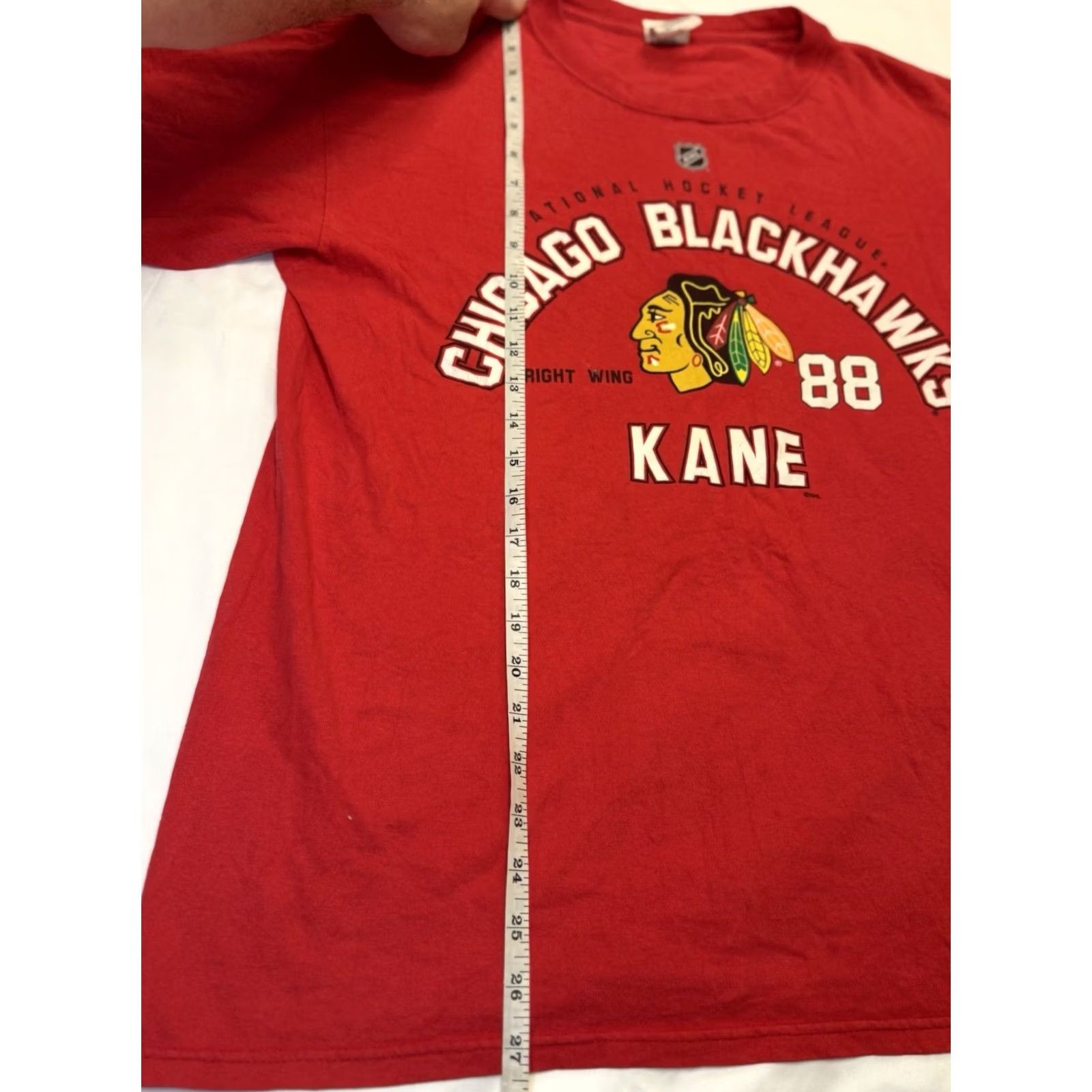 Anvil VINTAGE Patrick Kane Chicago Blackhawks #88 NHL T-Shirt Red Men’s Large Anvil Shirt Logo 90s Sports Mens Size US L / EU 52-54 / 3 - 6 Thumbnail