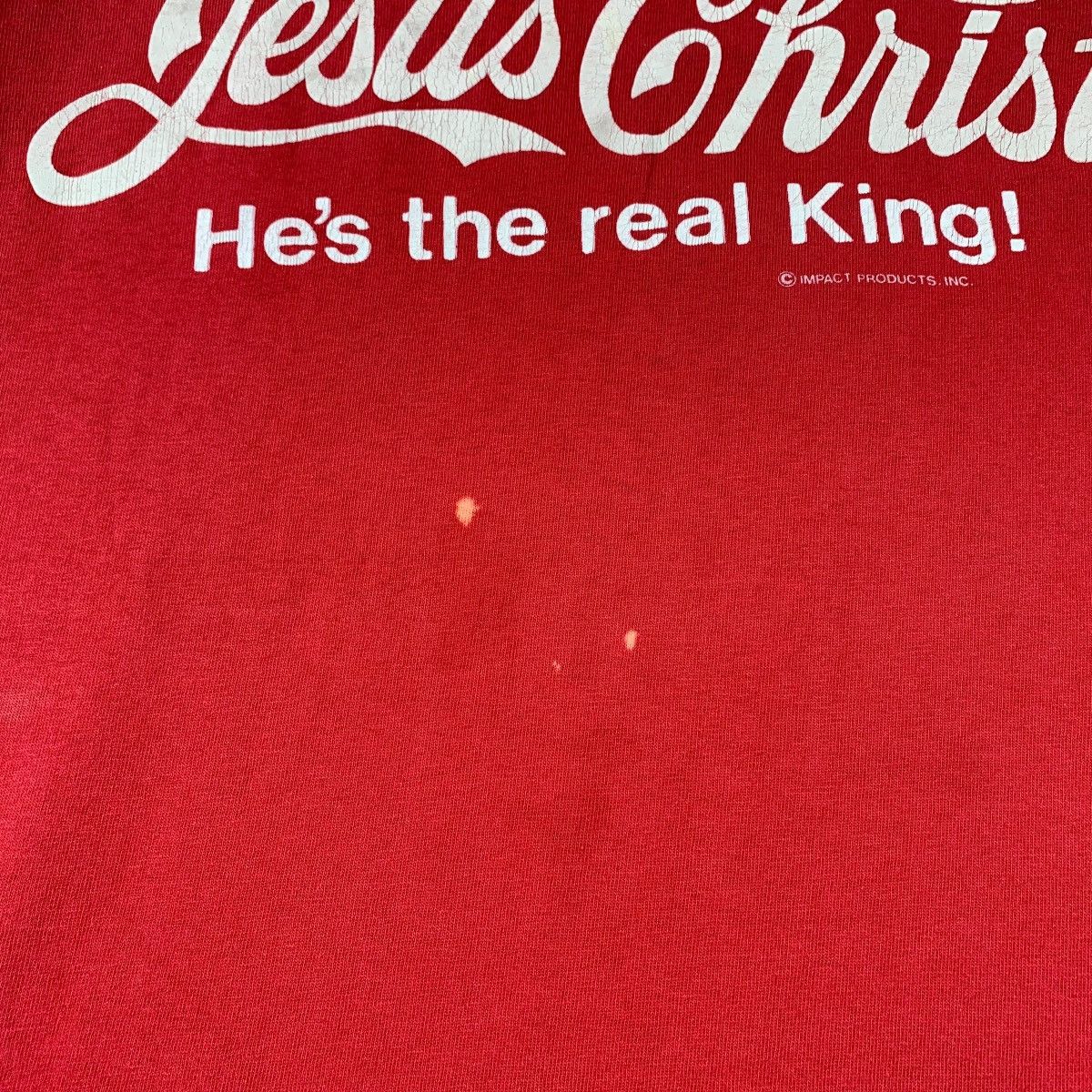 Coca Cola × Vintage Vintage 90s JESUS CHRIST he’s the real king coca cola tee Size US M / EU 48-50 / 2 - 9 Thumbnail