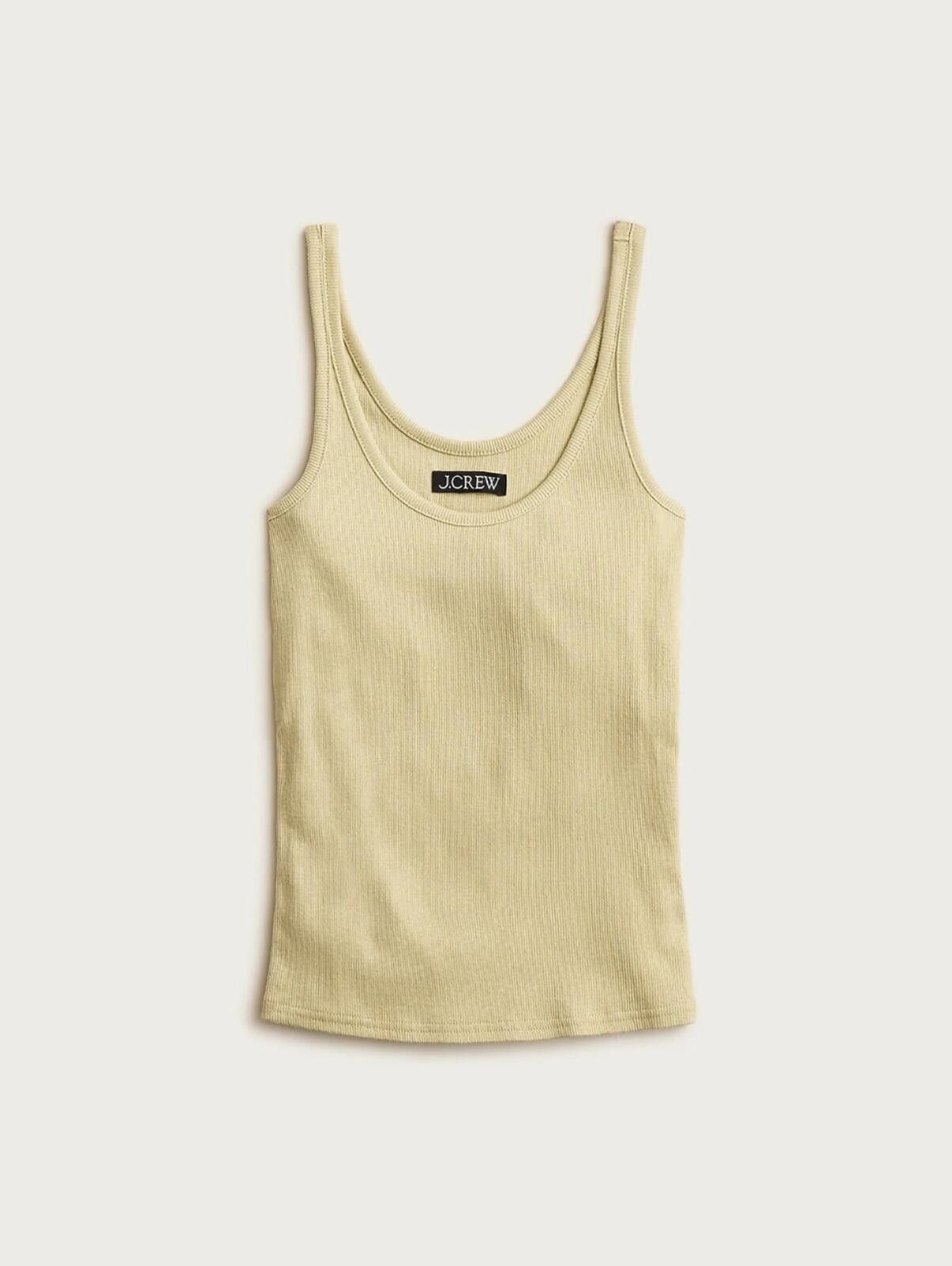 J.Crew J Crew New fine rib scoopneck tank top Size S / US 4 / IT 40 - 1 Thumbnail