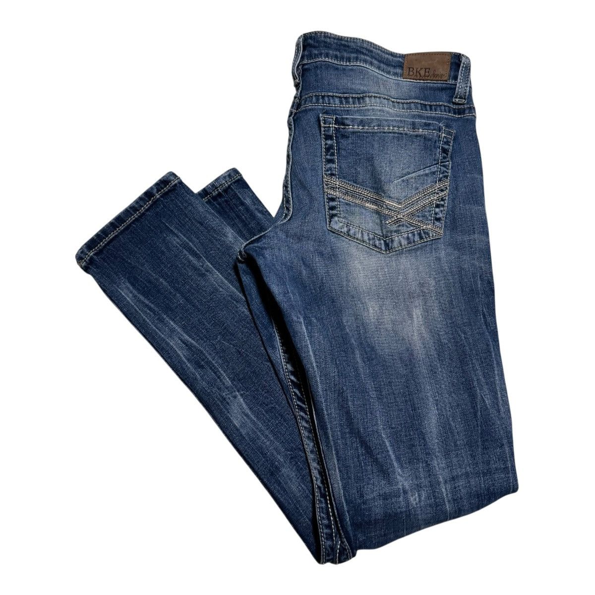 BKE BKE Denim Embroidered Pocket Jeans Women's 34x30.5 Size 34" / US 12 / IT 48 - 1 Thumbnail