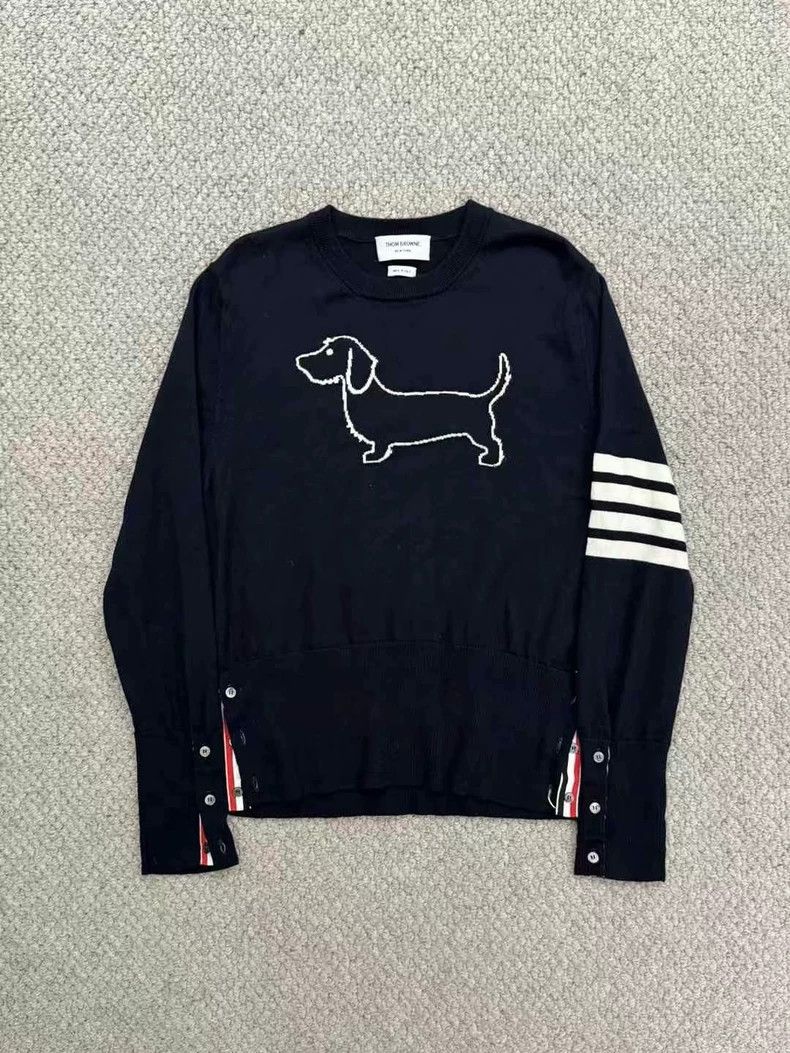 Thom Browne Thom Browne Dogs round neck sweater Size US M / EU 48-50 / 2 - 1 Thumbnail