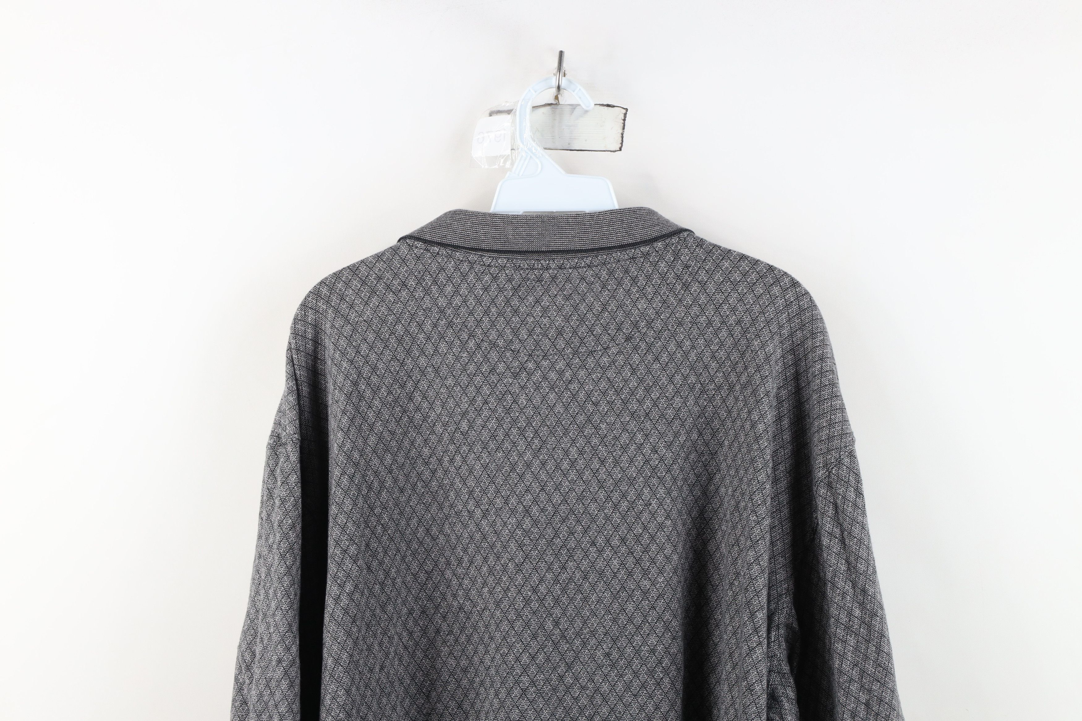 Vintage Vintage 90s Streetwear Argyle Diamond Knit Golf Polo Shirt Size US XXL / EU 58 / 5 - 12 Thumbnail