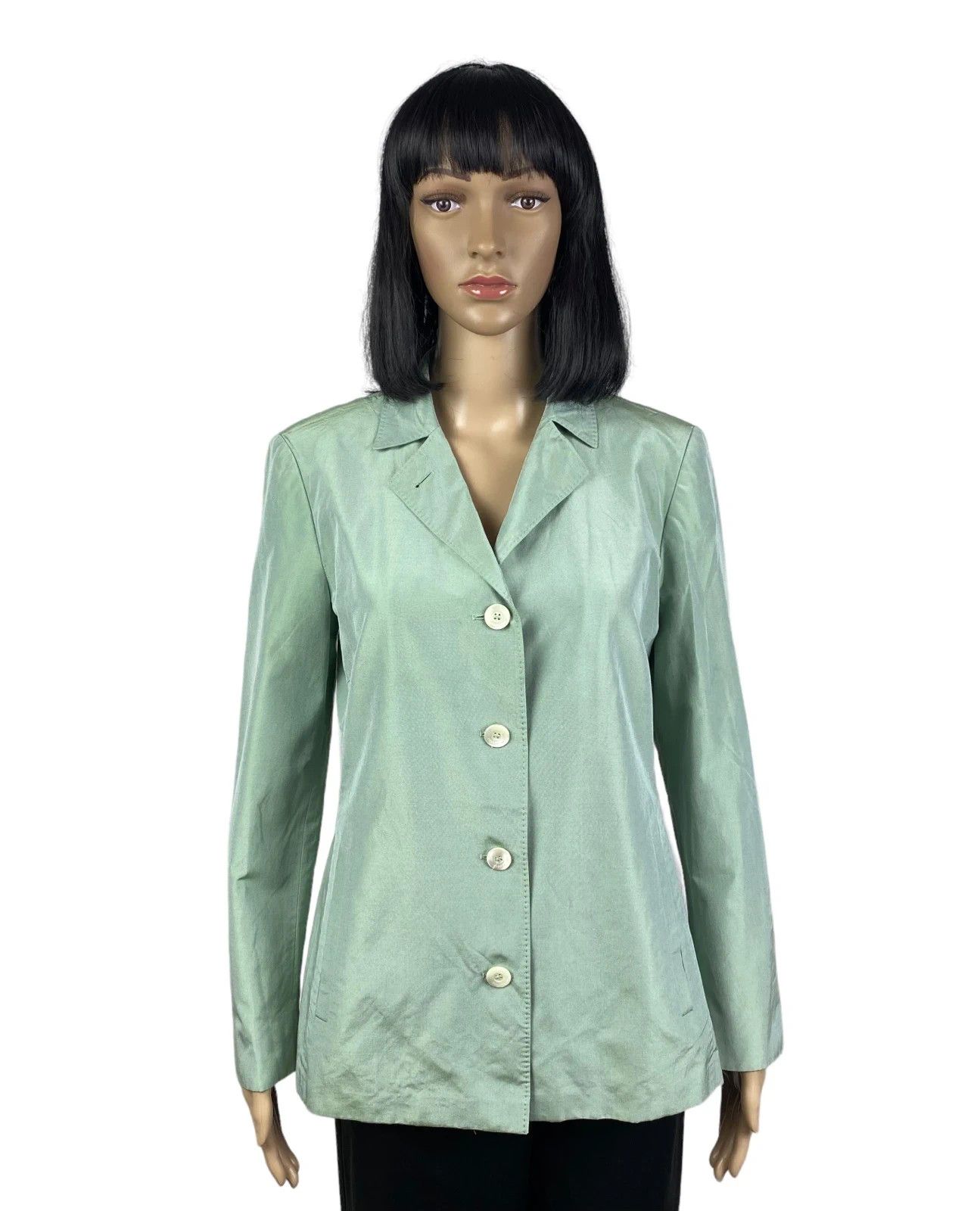 Cerruti 1881 Cerruti 1881 Shimmer Vintage Jacket Silk Cotton Size M / US 6-8 / IT 42-44 - 1 Thumbnail