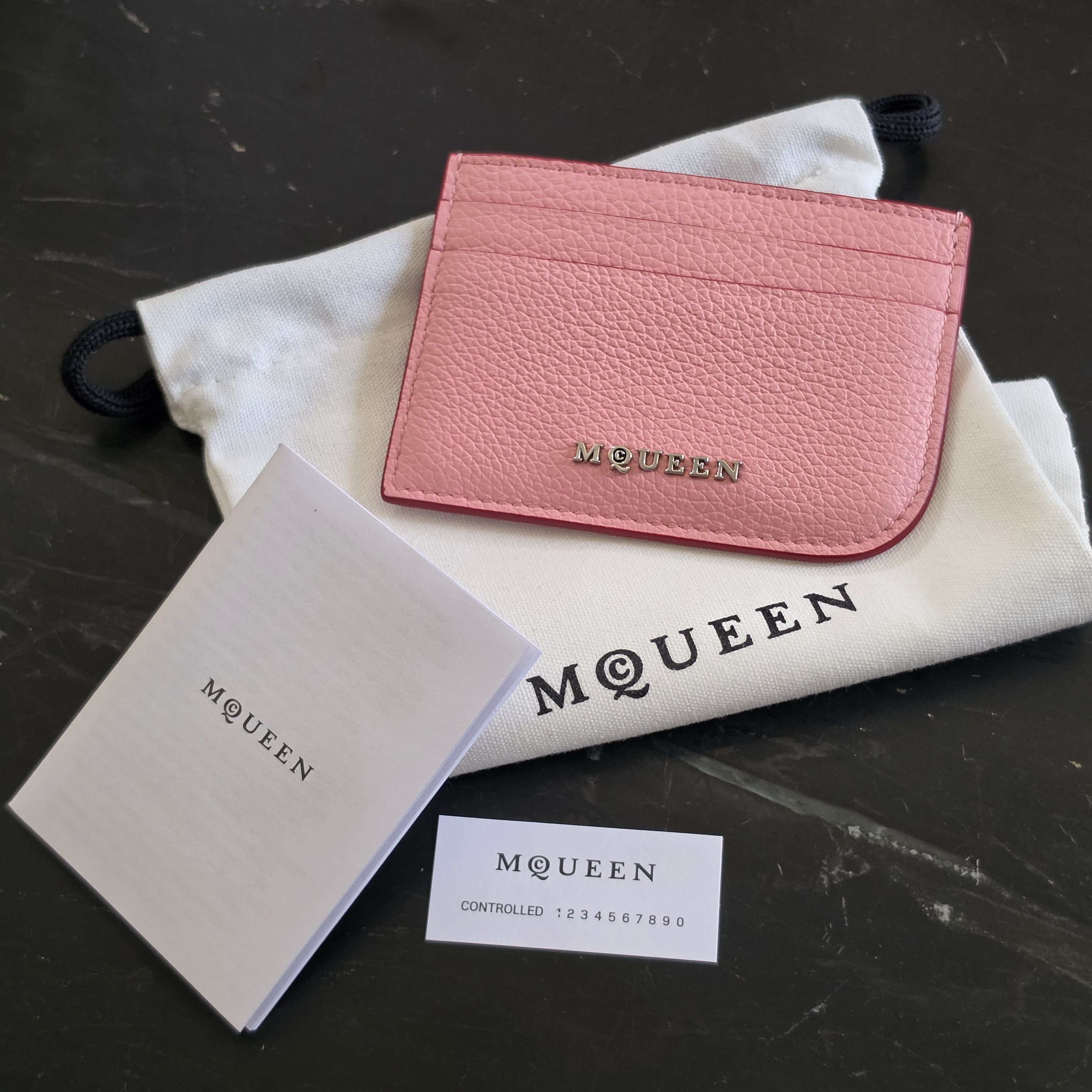 Alexander McQueen Grainy leather cardholder Size ONE SIZE - 6 Thumbnail
