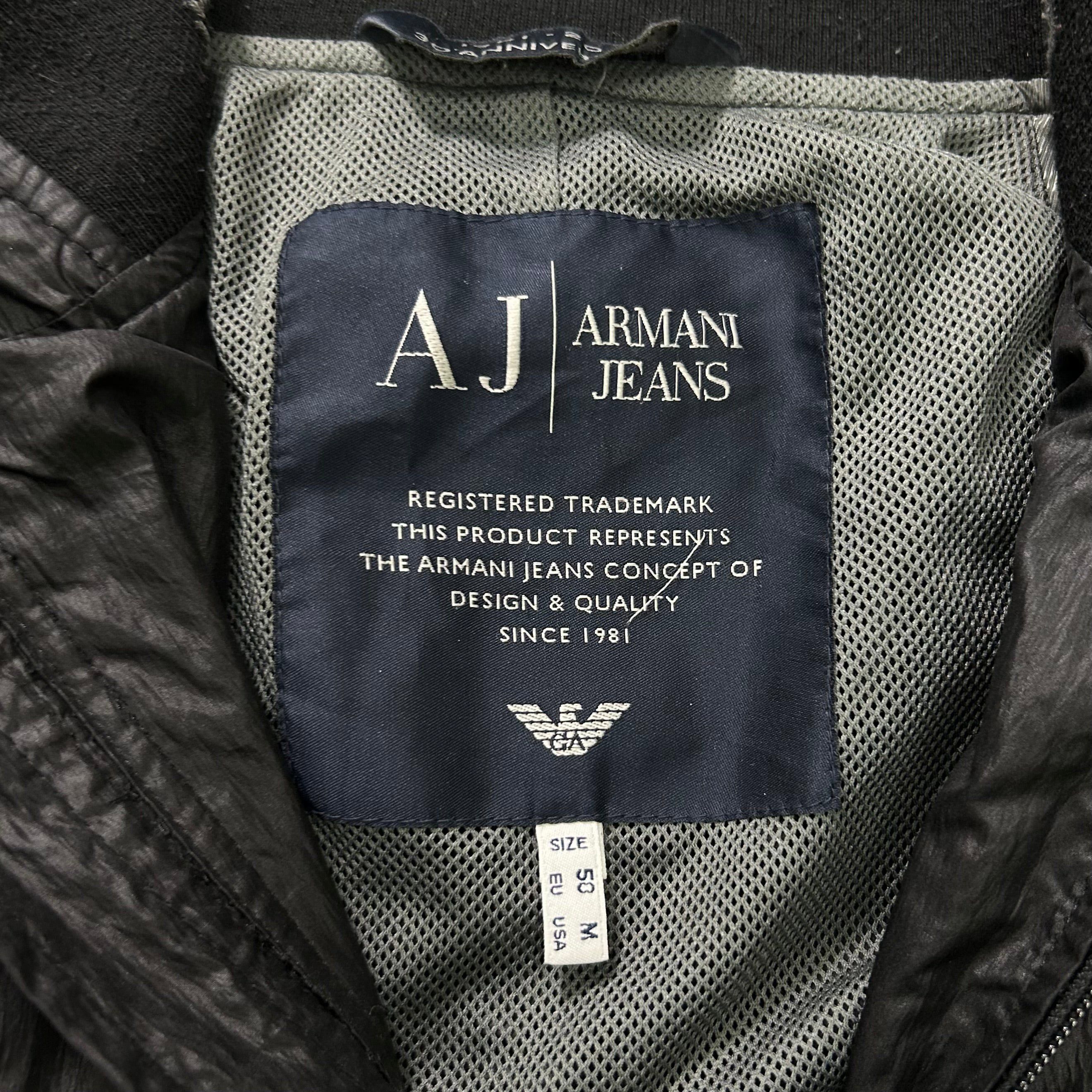 Armani Armani Jeans Black Bomber Nylon Jacket Size US M / EU 48-50 / 2 - 4 Thumbnail