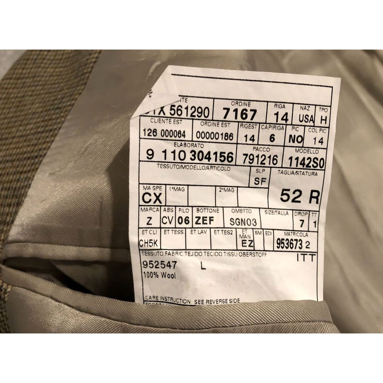 Ermenegildo Zegna Ermenegildo Zegna Blazer Wool Brown 42R Mens Blazer 42R Regular Wool Button Up jacket Coat Trofeo FLAWED Size 42R - 4 Thumbnail