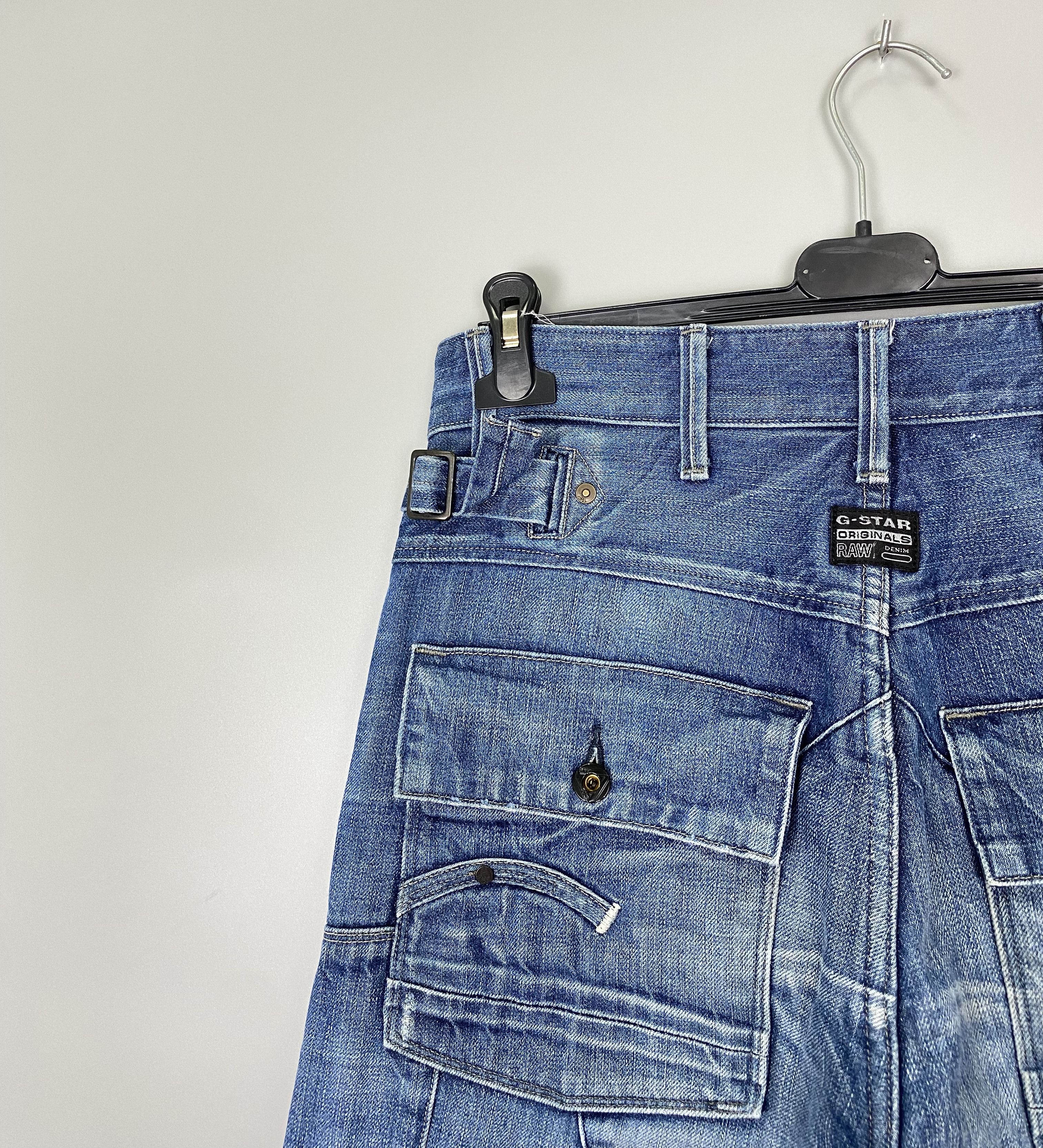 G-Star G-Star Raw 5620 Trail Tapered Distressed Denim Jeans Size US 31 - 9 Thumbnail