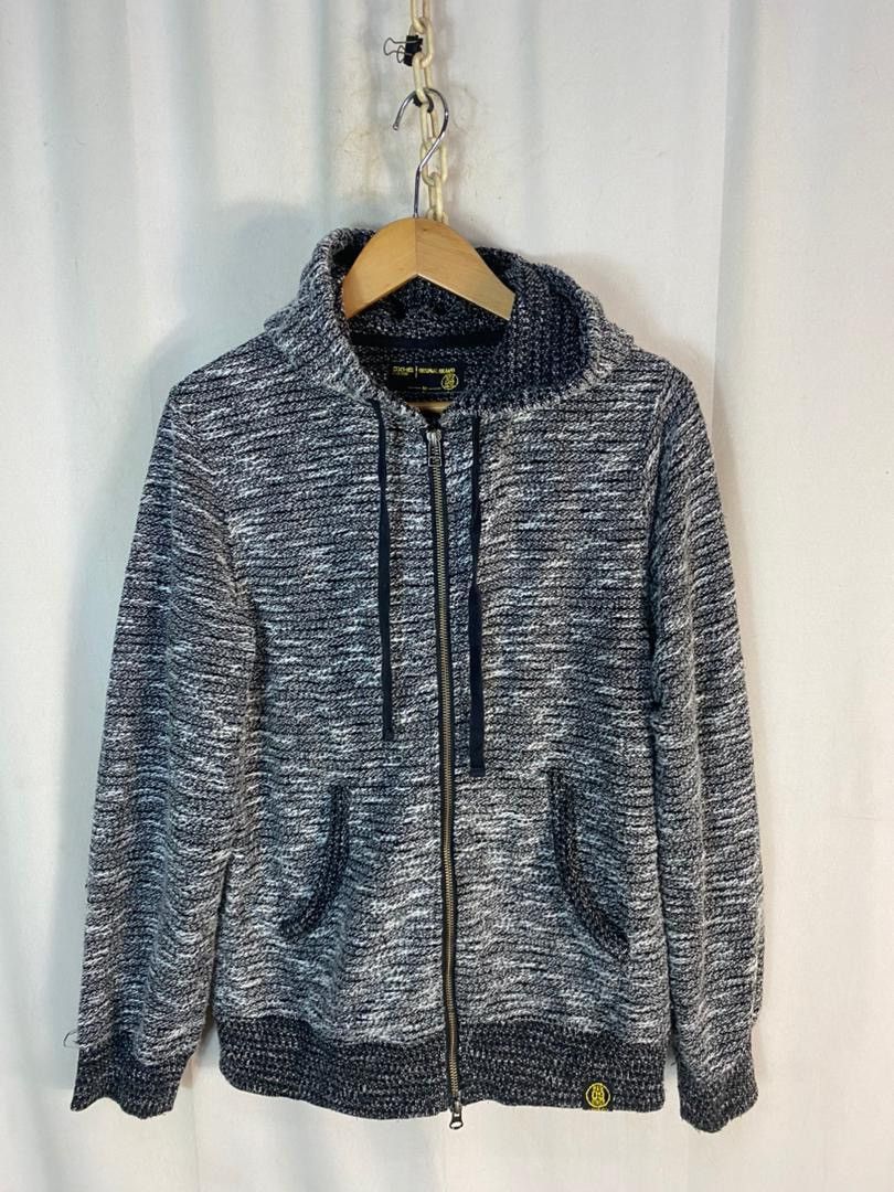 Japanese Brand Unisex🔥Oxhb knit zipper hoodie Size US M / EU 48-50 / 2 - 1 Thumbnail