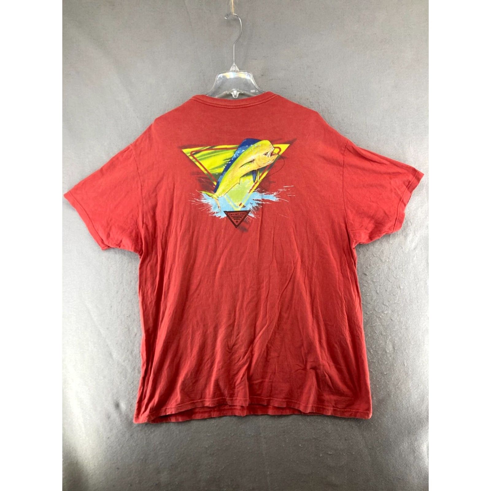 Vintage Columbia PFG T-Shirt Men XXL Orange Beach Fish Crew Neck Short Sleeve Size US XXL / EU 58 / 5 - 6 Thumbnail