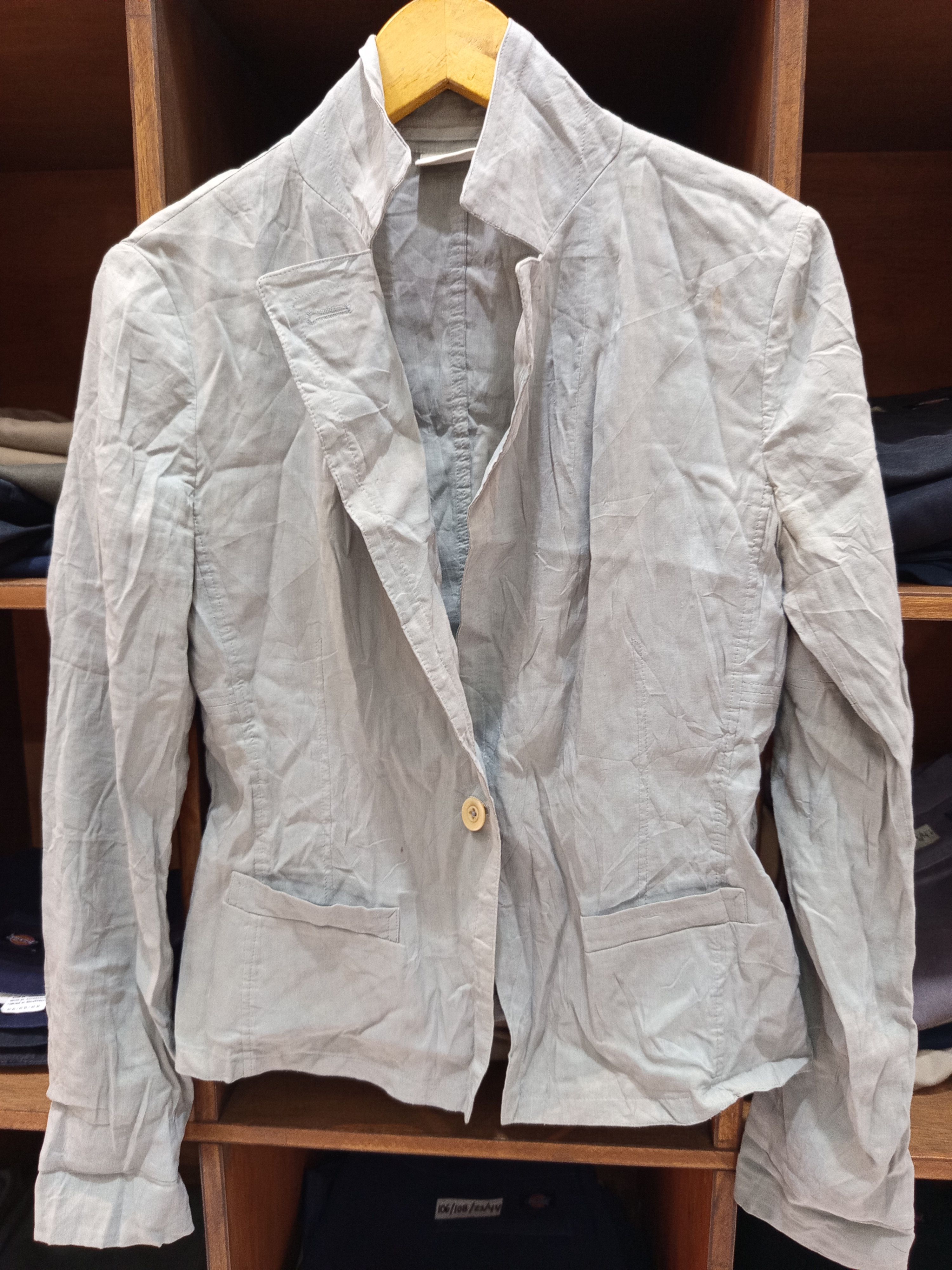 Dries Van Noten Dries Van Noten Linen Silk Blazer Size S / US 4 / IT 40 - 4 Thumbnail