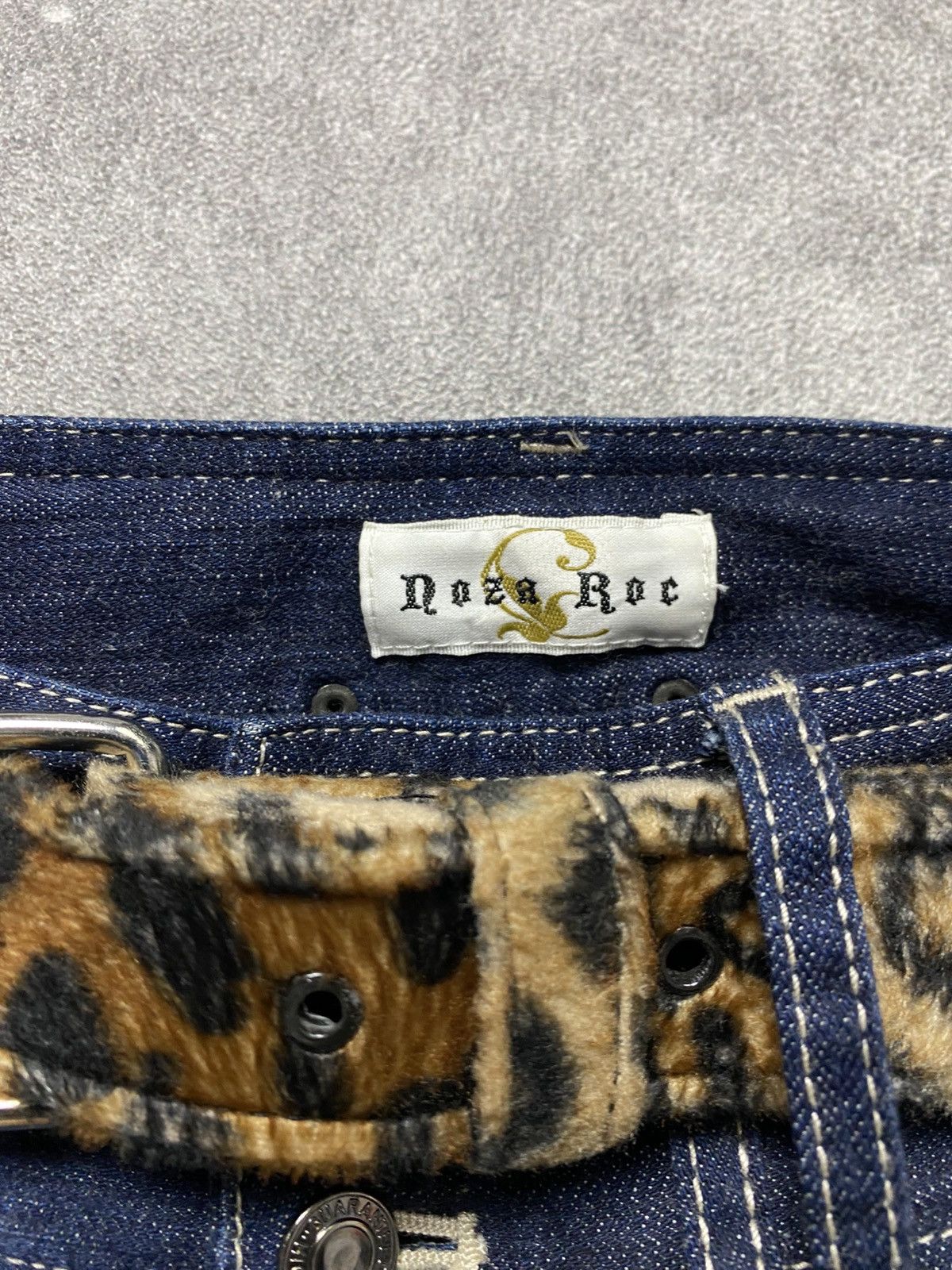If Six Was Nine × Japanese Brand × Le Grande Bleu (L.G.B.) 2000s Noza Roc Leather patch Flare Jean Size US 28 / EU 44 - 5 Thumbnail