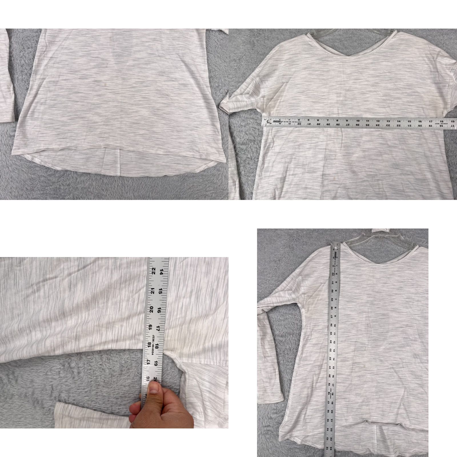 Lululemon Lululemon Shirt Women 8 Gray Heather Back Into It Long Sleeve READ W3BIOS Size M / US 6-8 / IT 42-44 - 8 Thumbnail
