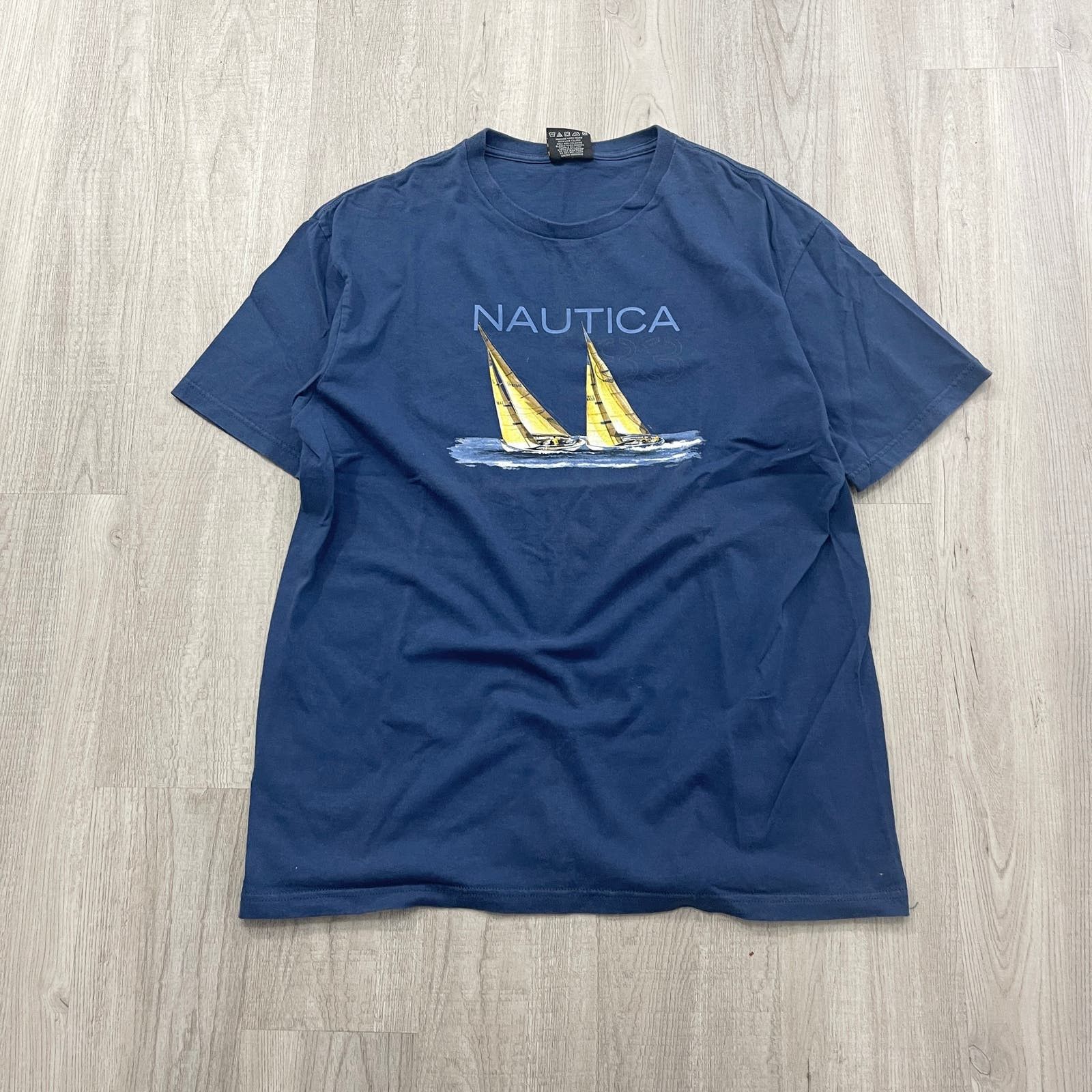 Nautica VINTAGE 90s Nautica Competition Sailing Boat Shirt Large Size US XL / EU 56 / 4 - 1 Preview