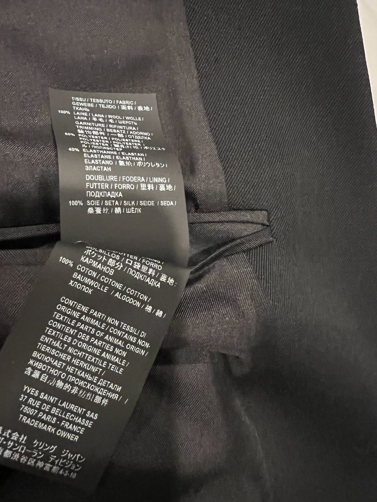 Saint Laurent Paris Saint Laurent men’s faux leather trim blazer. 54/44. $3650 Size 44R - 7 Thumbnail