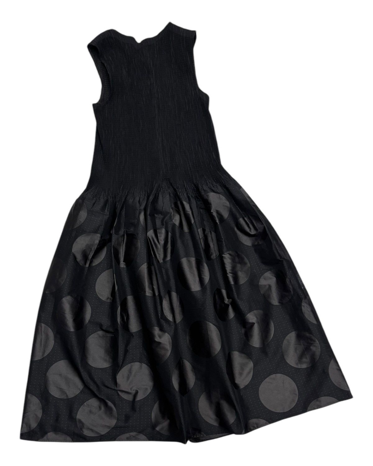 Hiroko Koshino Homme × Japanese Brand × Pleats Please Issey Miyake Pleated Please Sleeveless Dress Polka Dot Hiroko Koshino Size XS / US 0-2 / IT 36-38 - 4 Thumbnail
