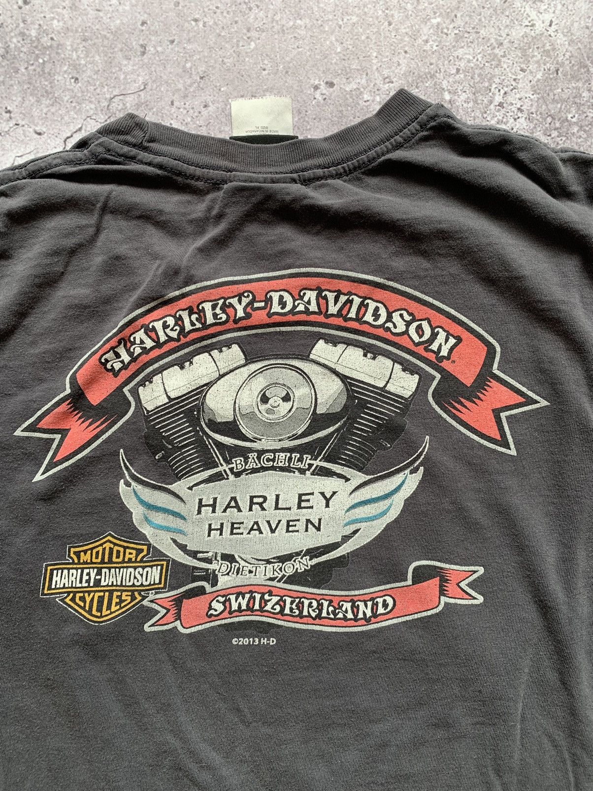 Harley Davidson × Vintage 🔥VINTAGE HARLEY DAVIDSON FADED LONG SLEEVE T-SHIRT Size US L / EU 52-54 / 3 - 11 Thumbnail
