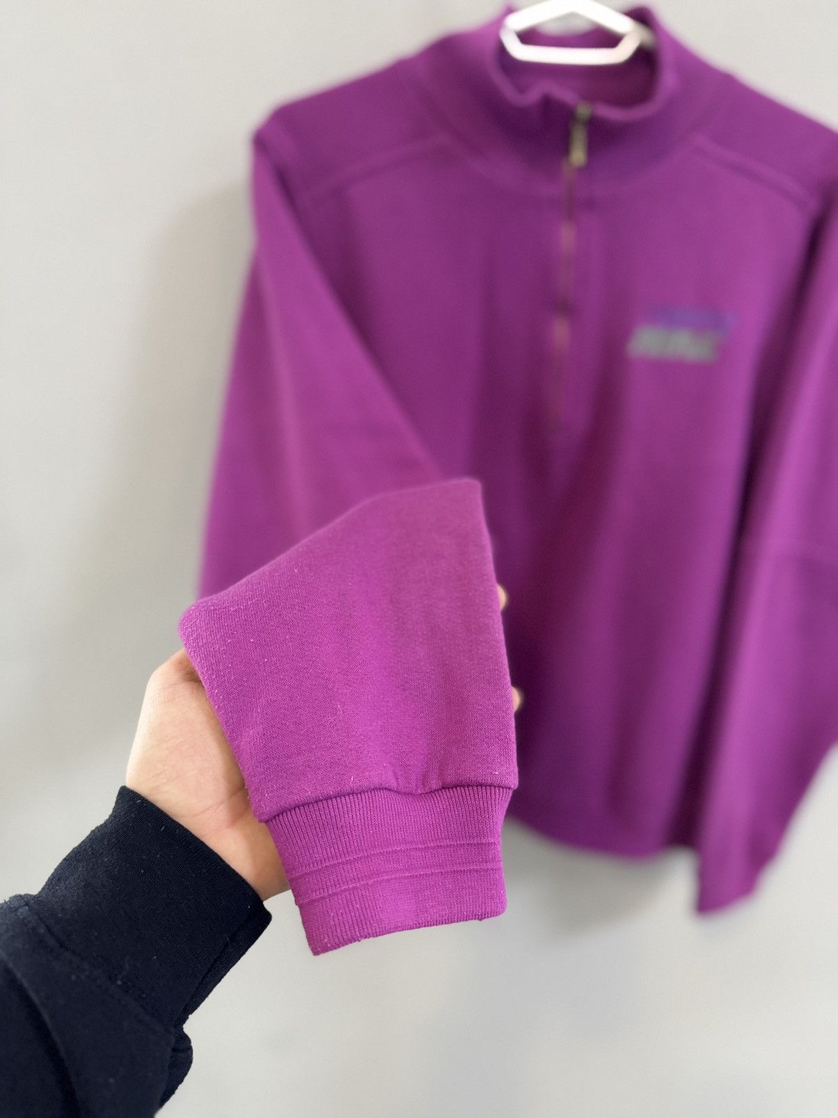 Nike × Vintage 90s Nike Swoosh Vintage Y2K 1/4 Zip Oversized Retro Sweater Size US M / EU 48-50 / 2 - 3 Thumbnail