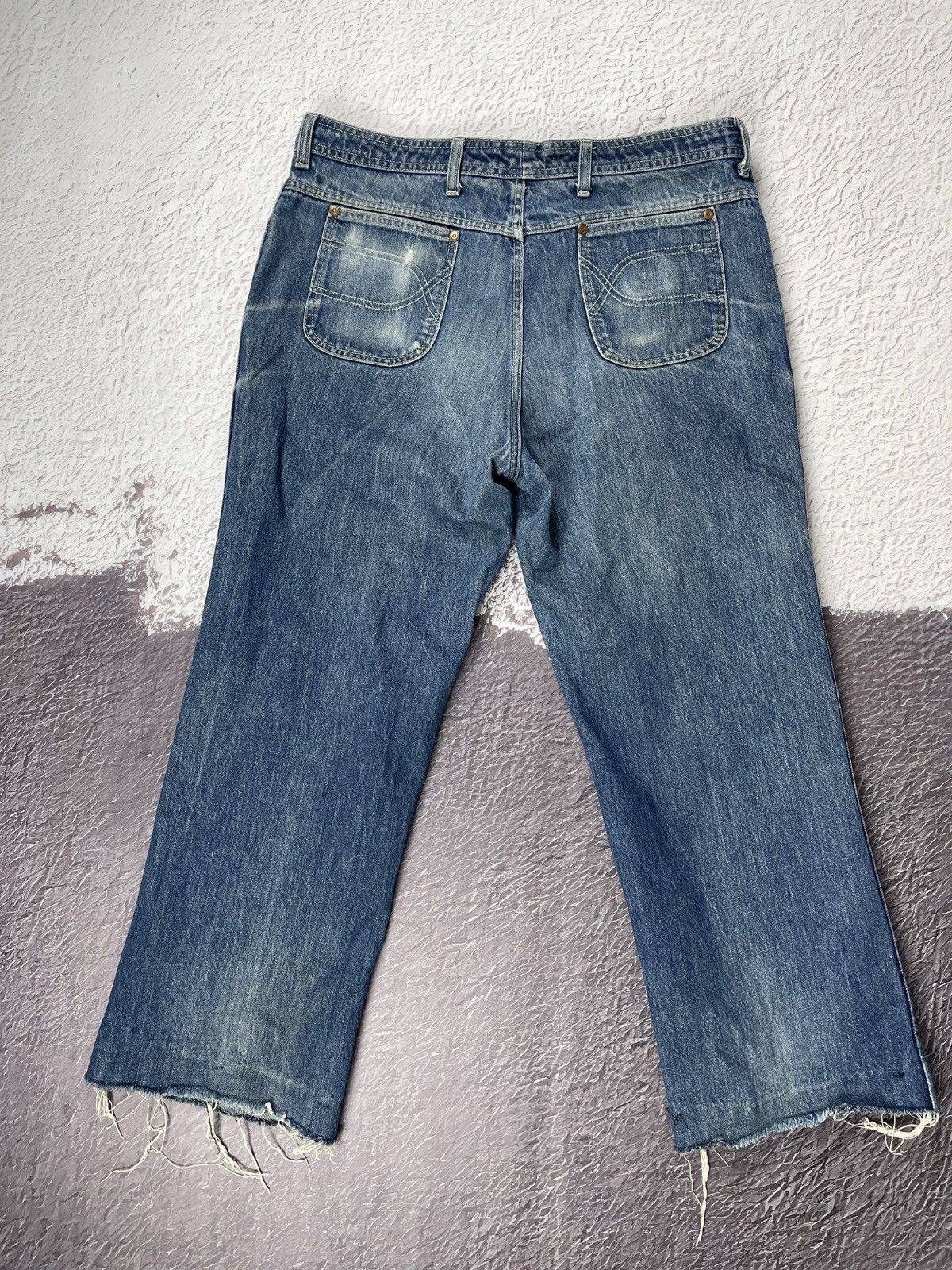 Oscar De La Renta Oscar de la Renta vintage distressed cropped denim jeans Size US 36 / EU 52 - 4 Thumbnail