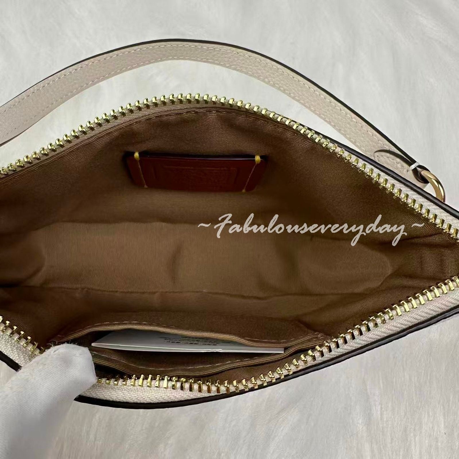 Coach Coach X Peanuts Nolita 19 Shoulder Wristlet Leather Chalk Size ONE SIZE - 6 Thumbnail