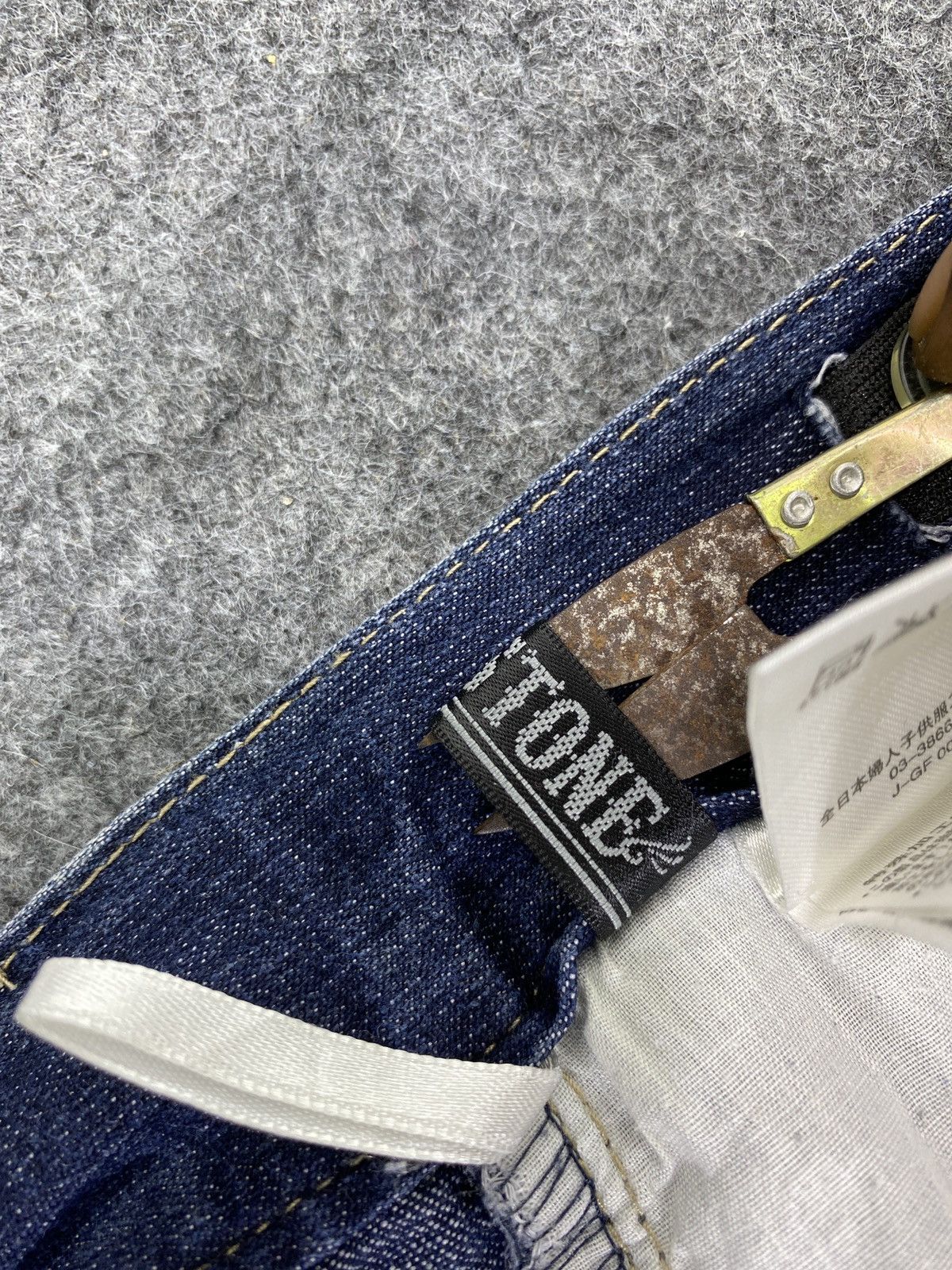 Japanese Brand × Jean Flag Stone Blue Wash Jeans - J982 Size US 27 - 8 Thumbnail