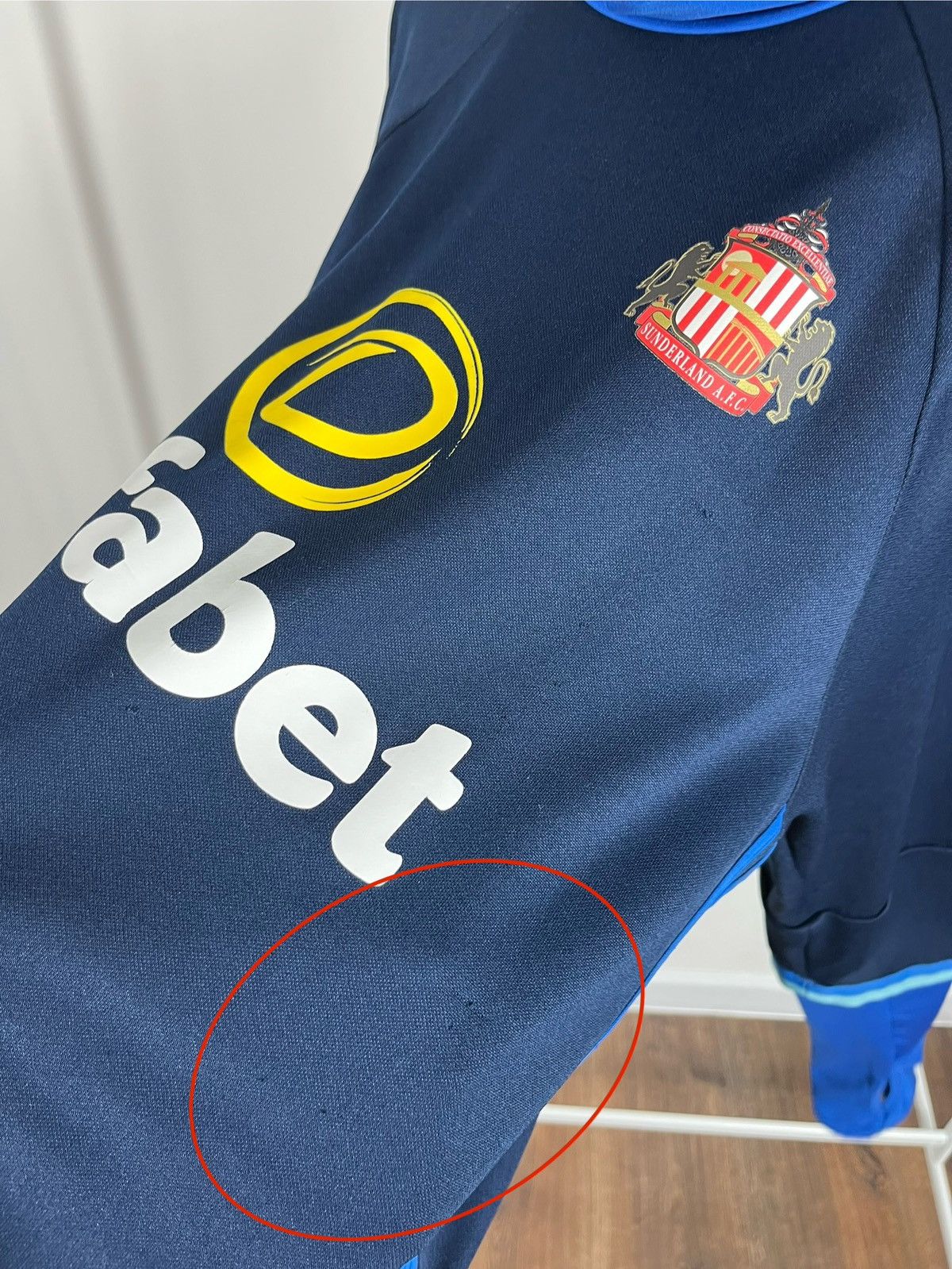 Adidas Adidas Sunderland AFC Training Top Pullover Blue Size L Size US L / EU 52-54 / 3 - 9 Thumbnail
