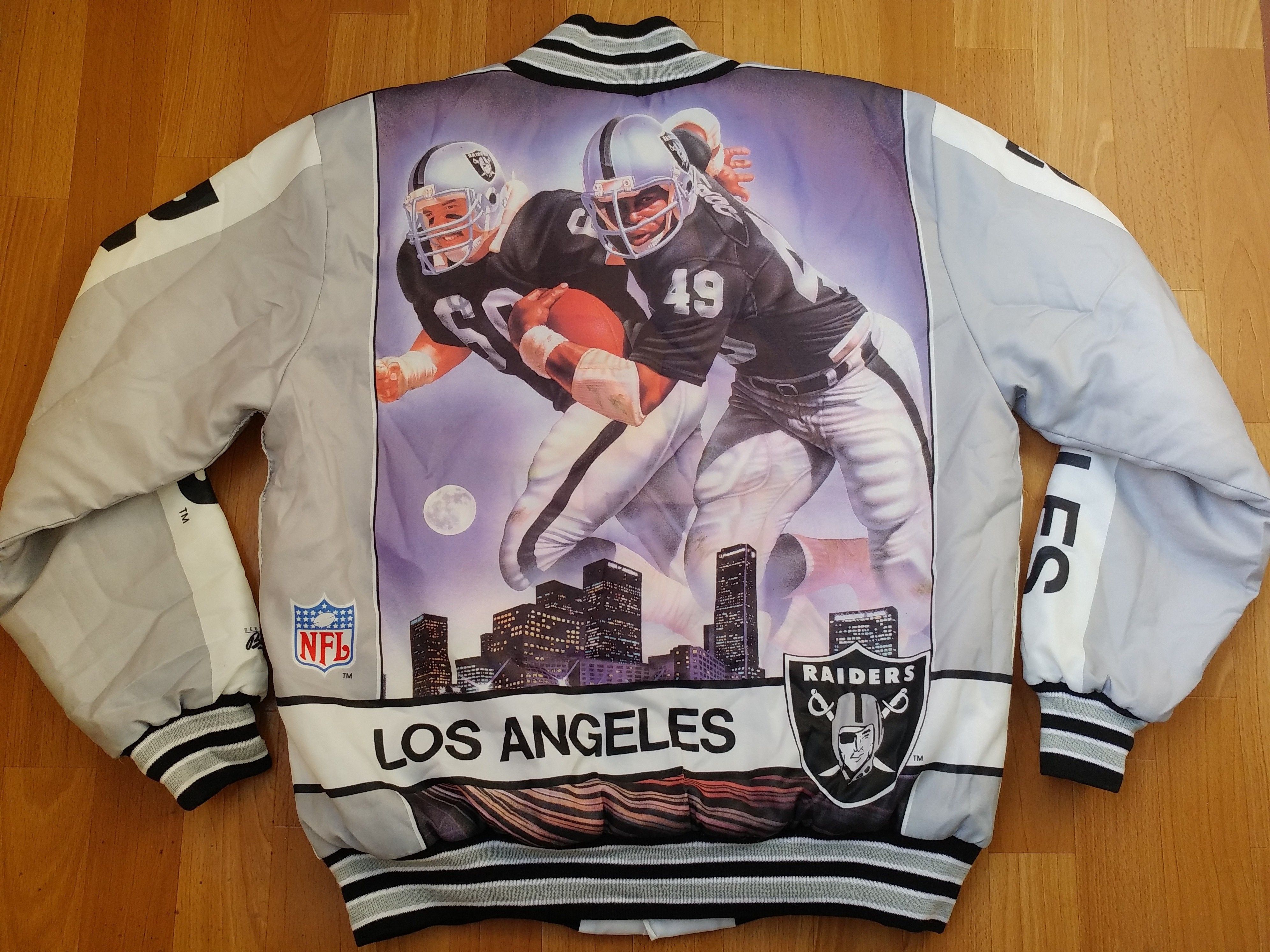 NFL Los Angeles Raiders jacket vintage bomber Oakland Raiders L Size US L / EU 52-54 / 3 - 7 Thumbnail