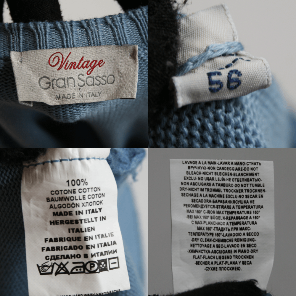 Gran Sasso Garment Dyed Cotton Sweater Size US XL / EU 56 / 4 - 8 Thumbnail