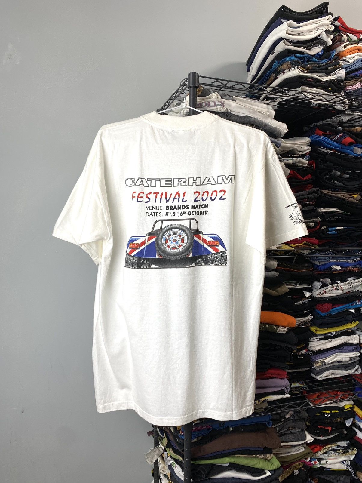 Japanese Brand Rare! Vintage 2002 Festival Caterham MG Lotus Racing T Shirt Size US L / EU 52-54 / 3 - 2 Thumbnail