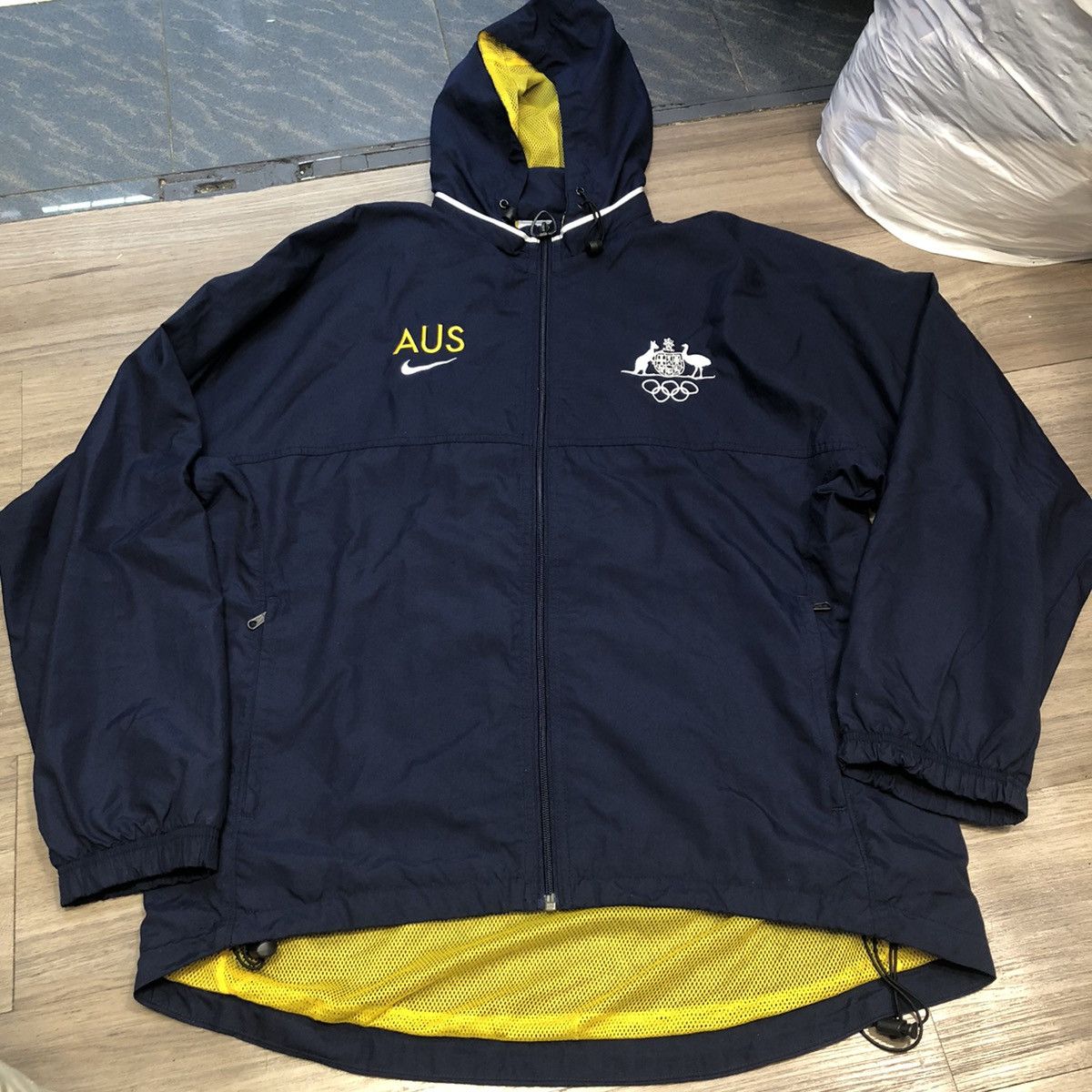 image of Bloke x Nike Australia Team 2000 Olympic Game Jacket in Navy, Men's (Size Small)