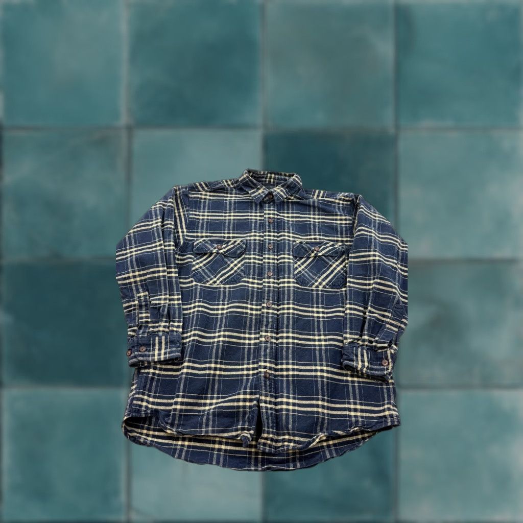 Vintage VINTAGE Northwest Winterweight Shirt Mens Large Blue Plaid Flannel Button Front Casual Size US L / EU 52-54 / 3 - 1 Thumbnail